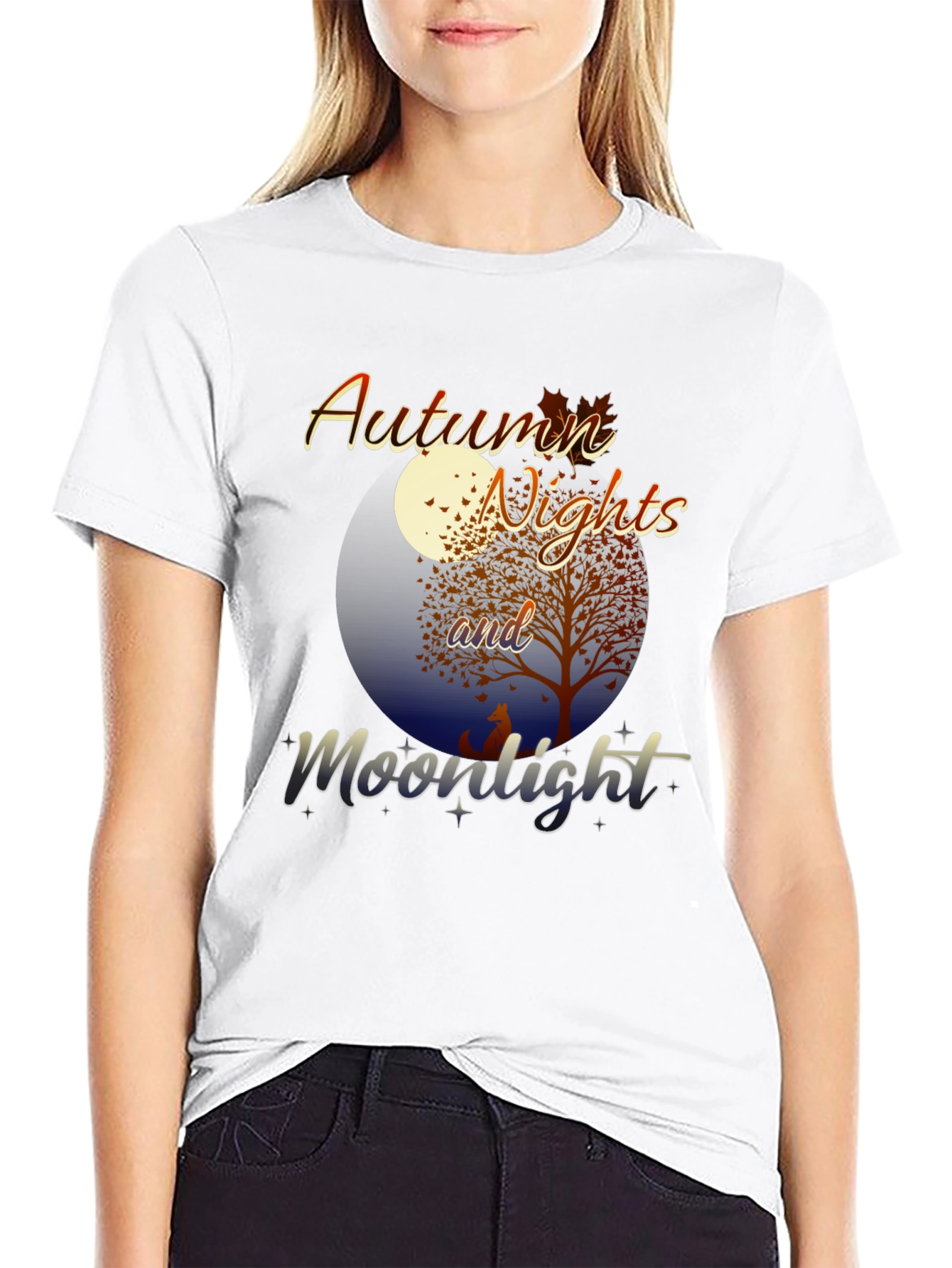 Autumn Nights and Moonlight Graphic Tee