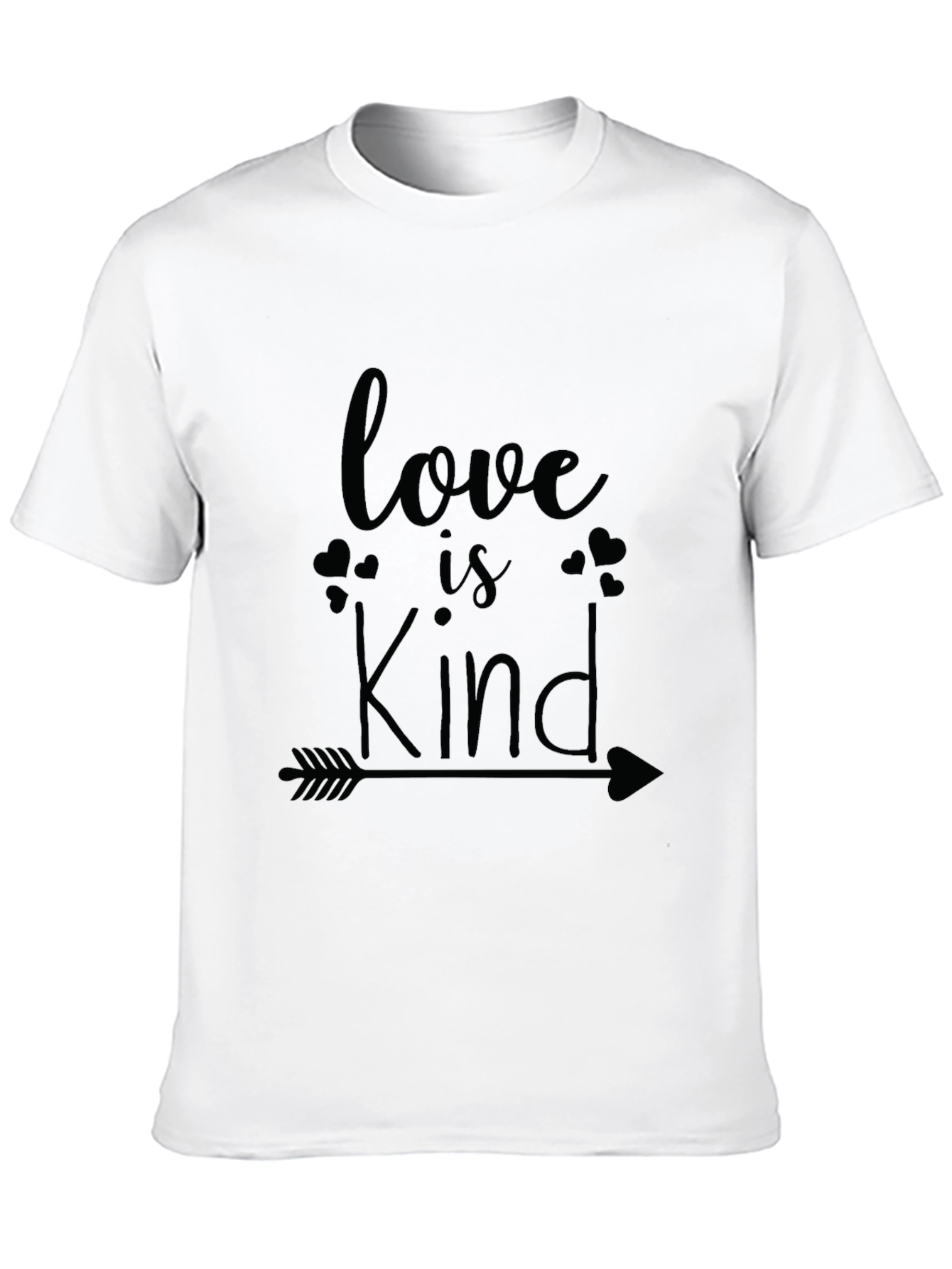 Love Is Kind Arrow Graphic Tee - Soft Black T-Shirt
