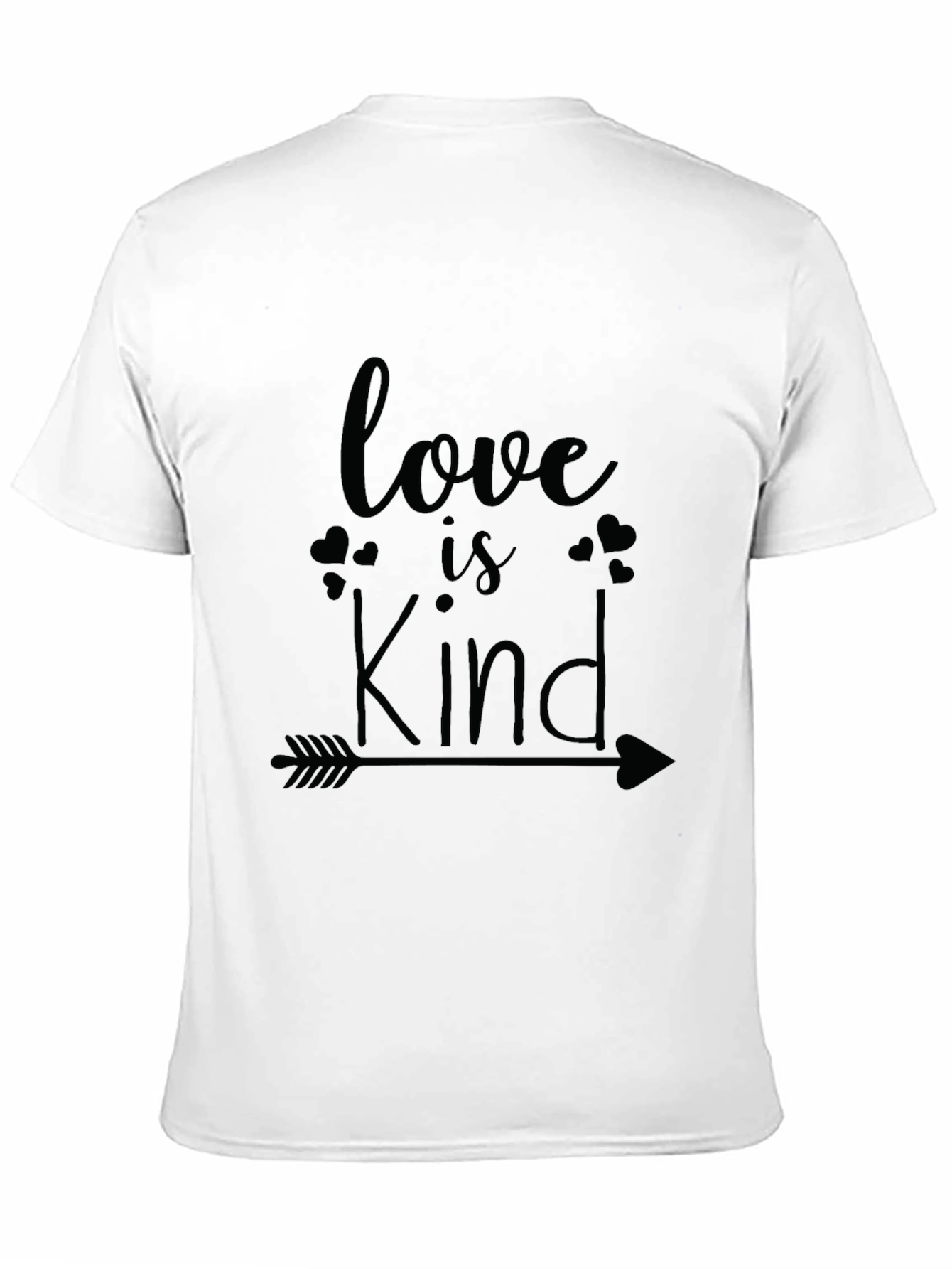 Love Is Kind Arrow Graphic Tee - Soft Black T-Shirt