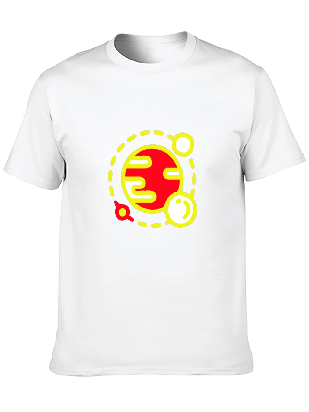 Planet Graphic Tee - Stylish Space Design Black T-Shirt