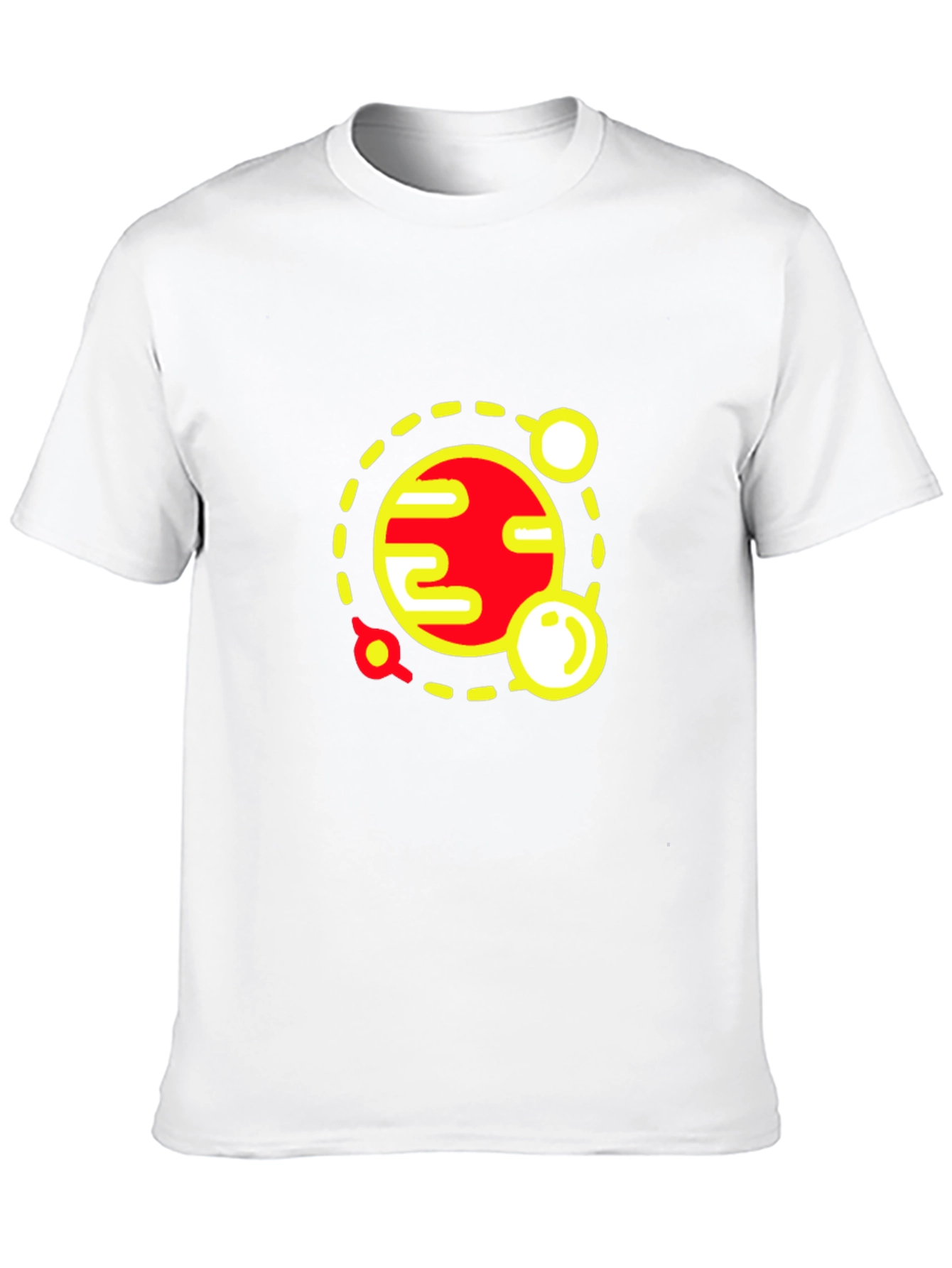 Planet Graphic Tee - Stylish Space Design Black T-Shirt