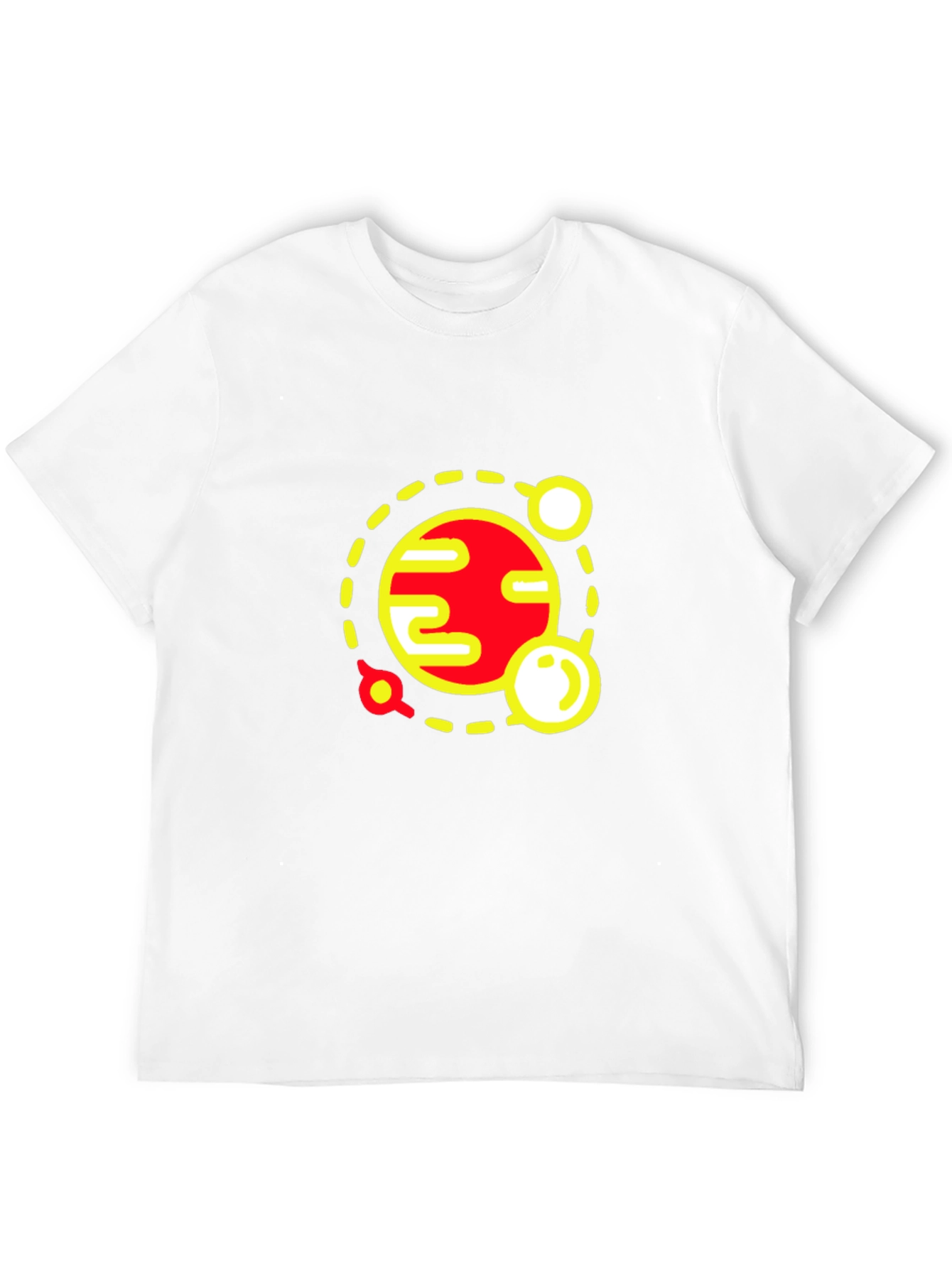 Planet Graphic Tee - Stylish Space Design Black T-Shirt