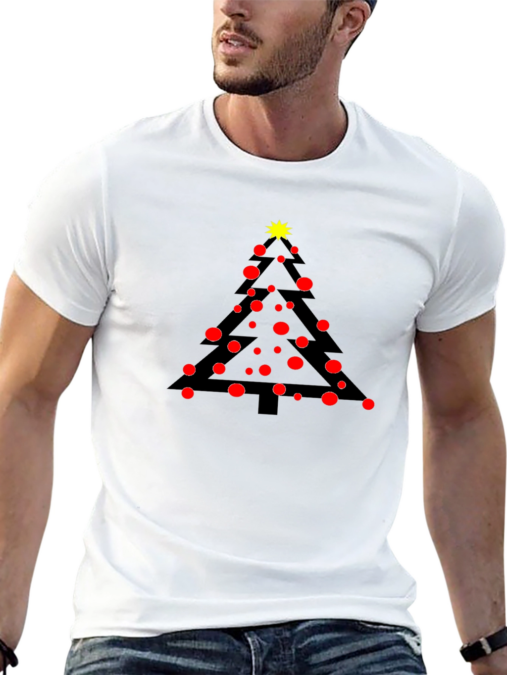 Festive Christmas Tree T-Shirt - Holiday Apparel