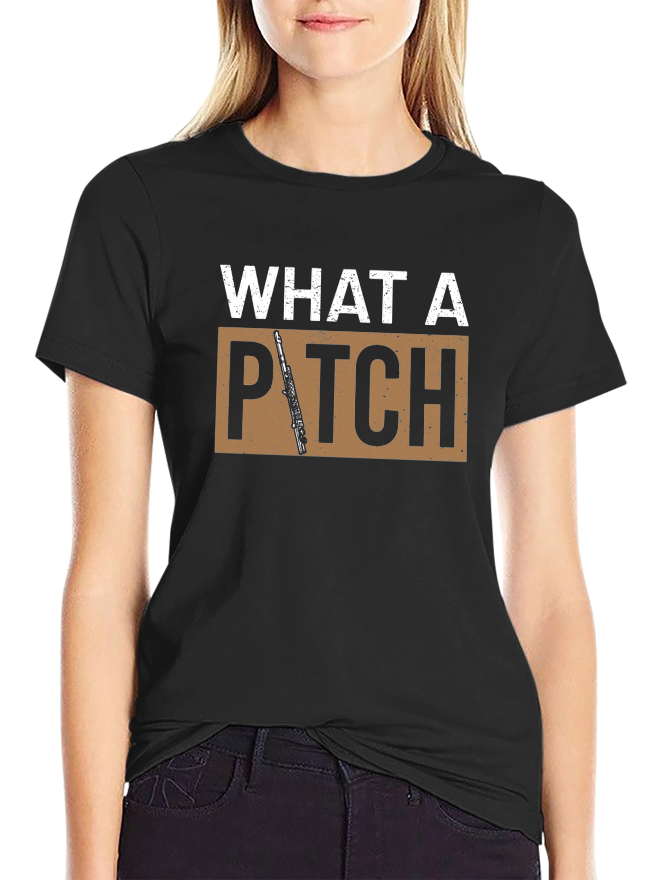 What a Pitch T-Shirt - Music Flute Tee