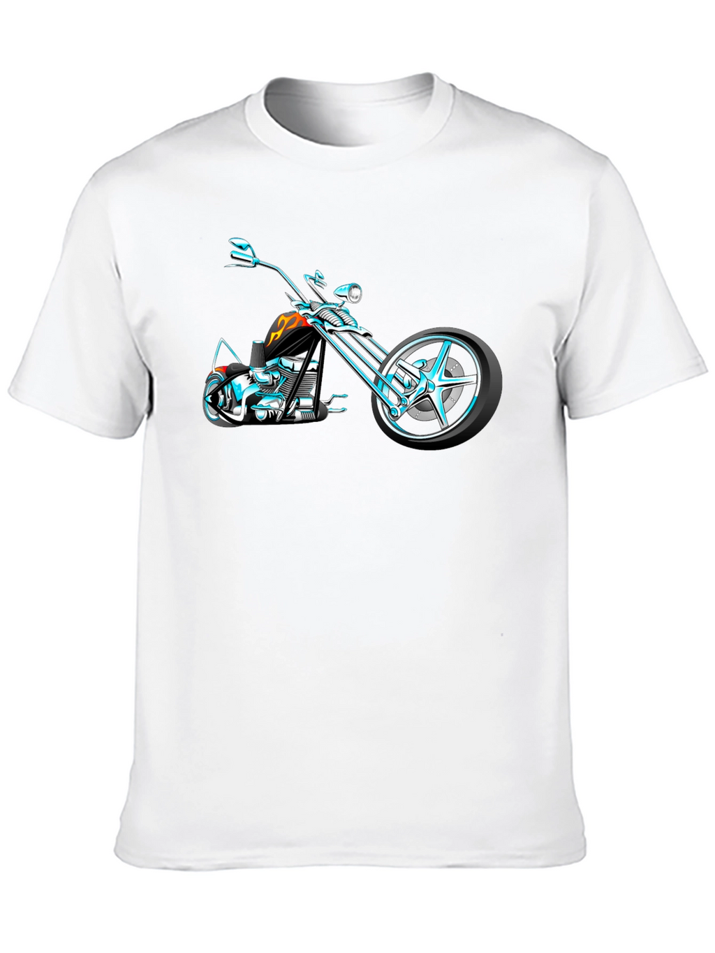 Cool Motorcycle Graphic T-Shirt - Black