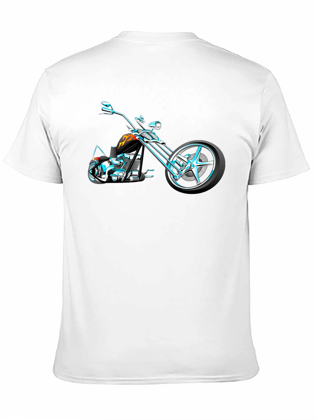 Cool Motorcycle Graphic T-Shirt - Black