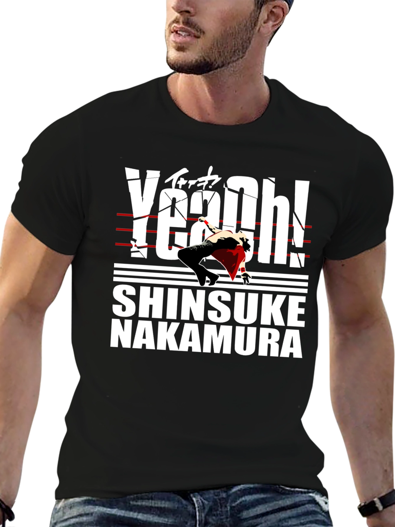 Shinsuke Nakamura Yeah! Black T-Shirt