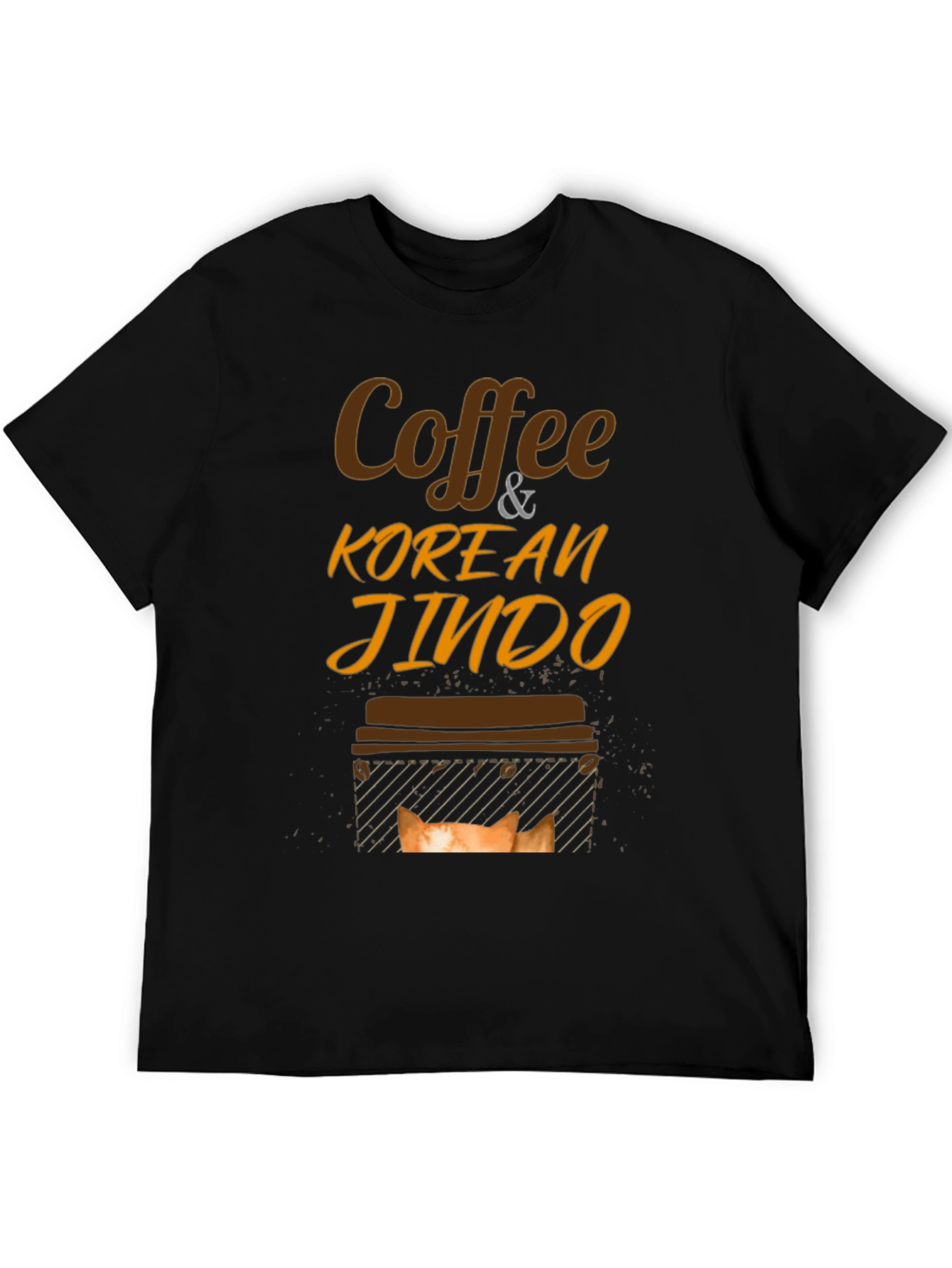 Coffee & Korean Jindo Dog T-Shirt