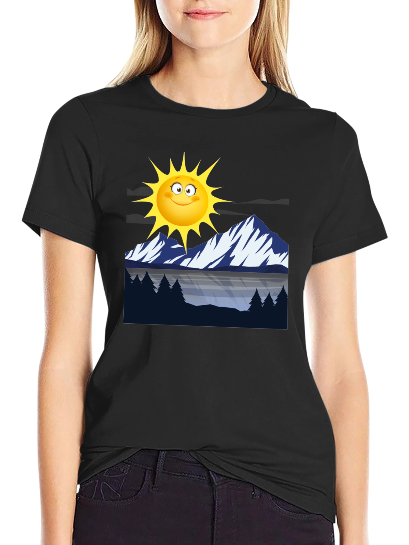 Sun & Mountains Graphic Tee - Relaxed Fit