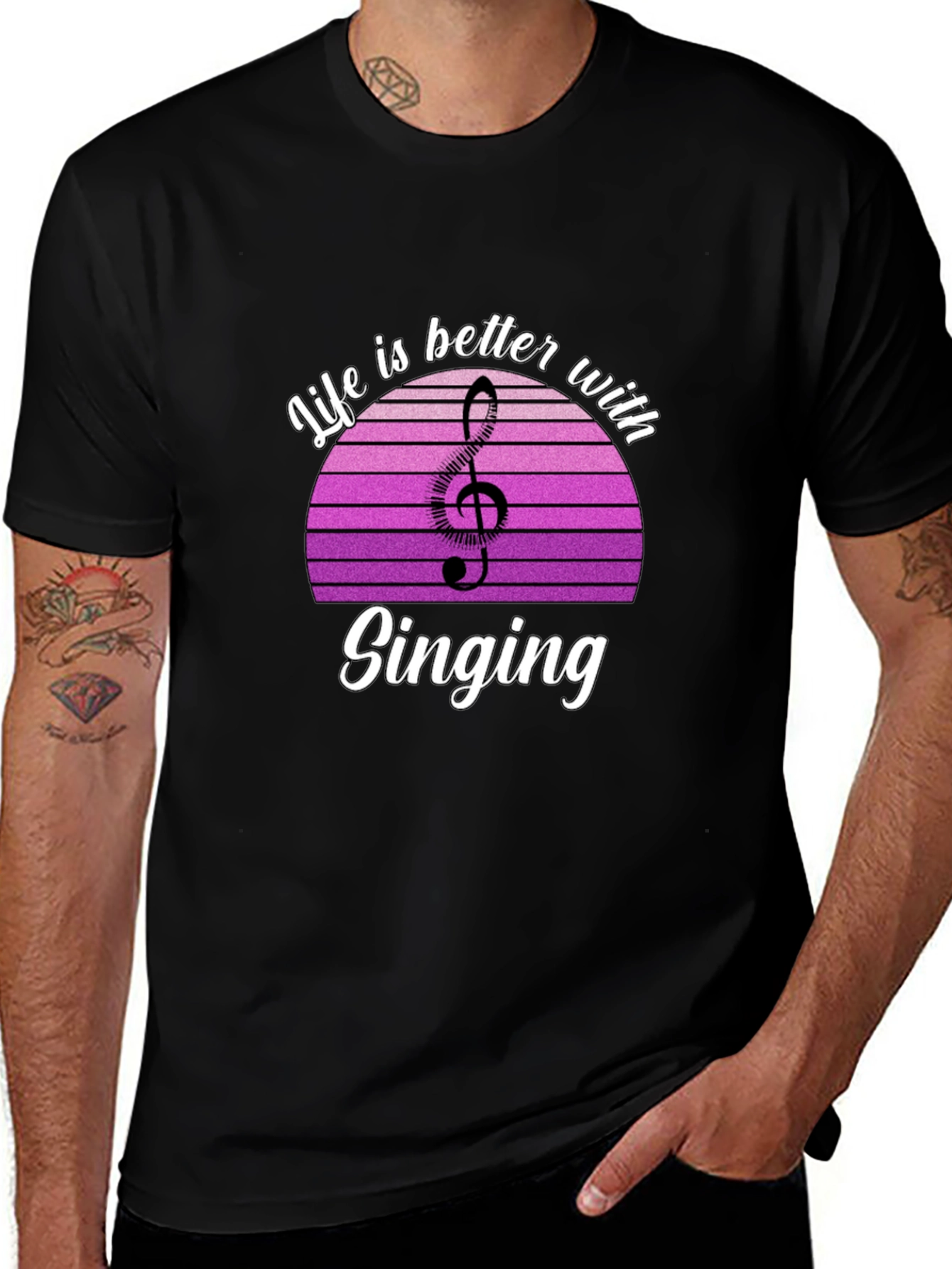 Life is Better with Singing T-Shirt - Music Lover Tee