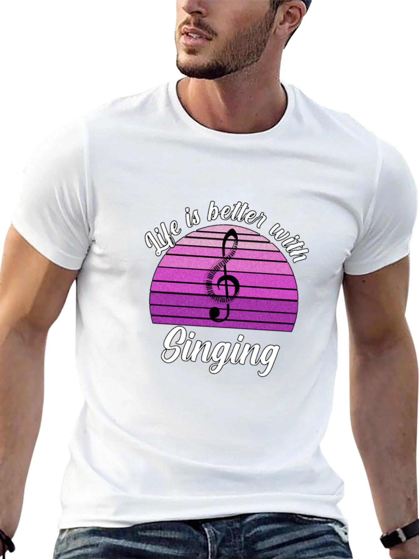 Life is Better with Singing T-Shirt - Music Lover Tee