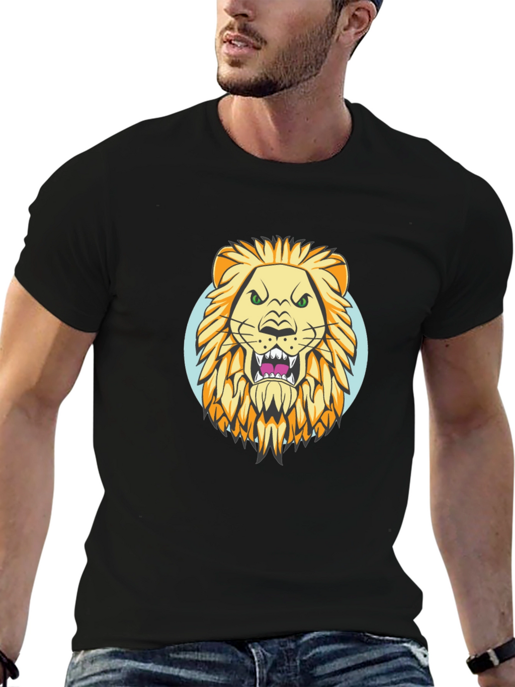 Lion Graphic Tee - Fierce Style