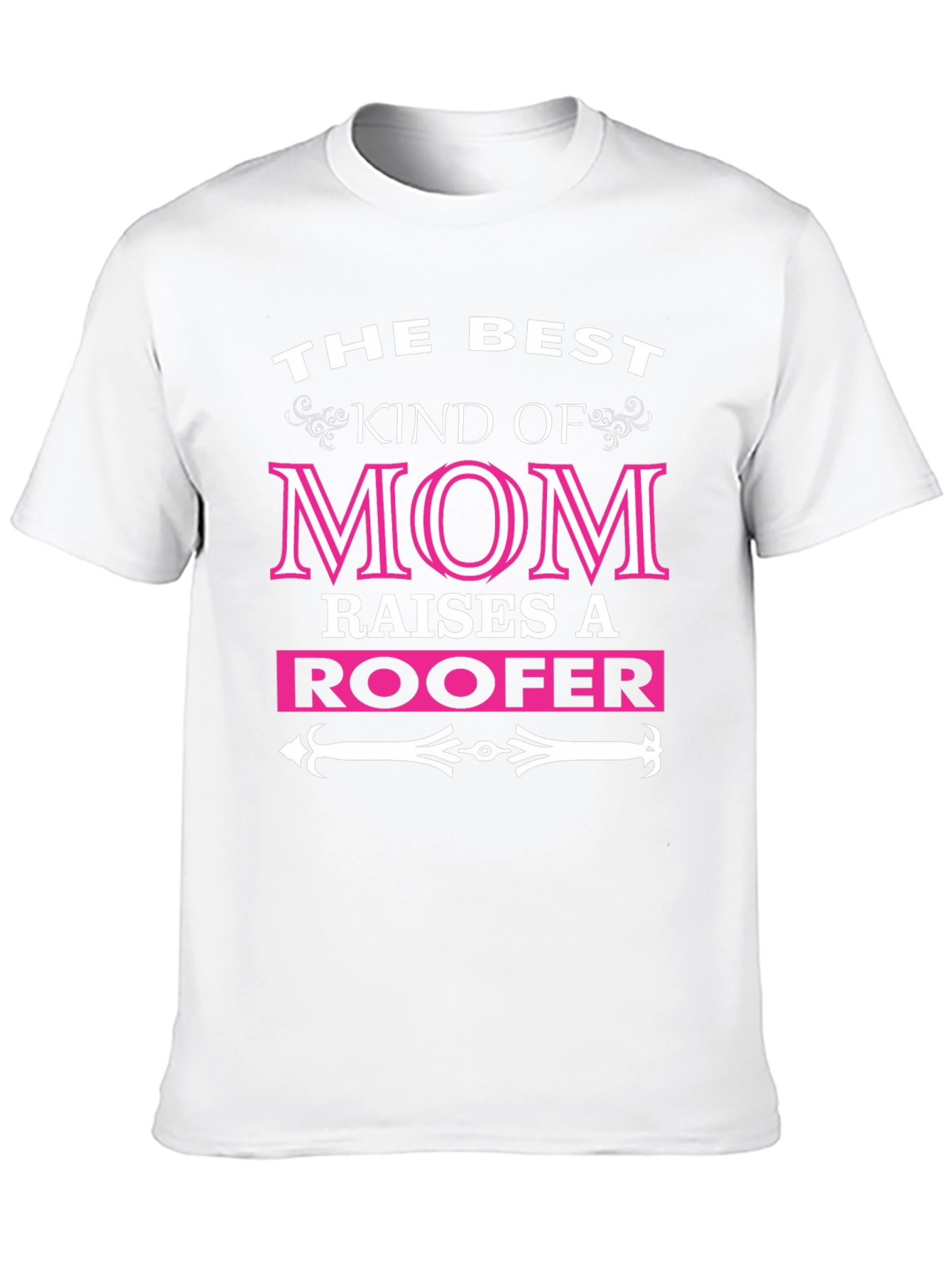 Best Kind of Mom Raises a Roofer Black Graphic Tee