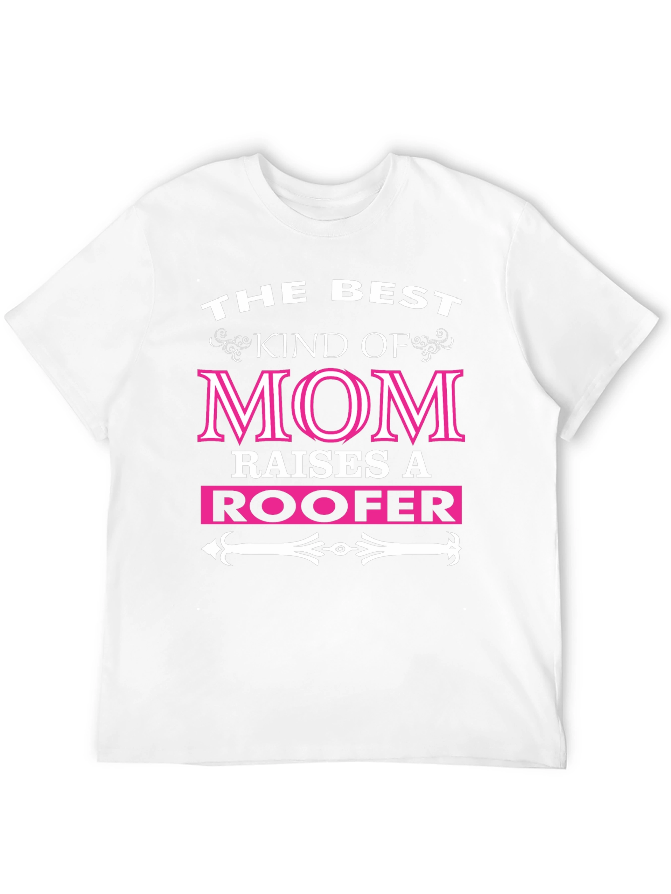 Best Kind of Mom Raises a Roofer Black Graphic Tee