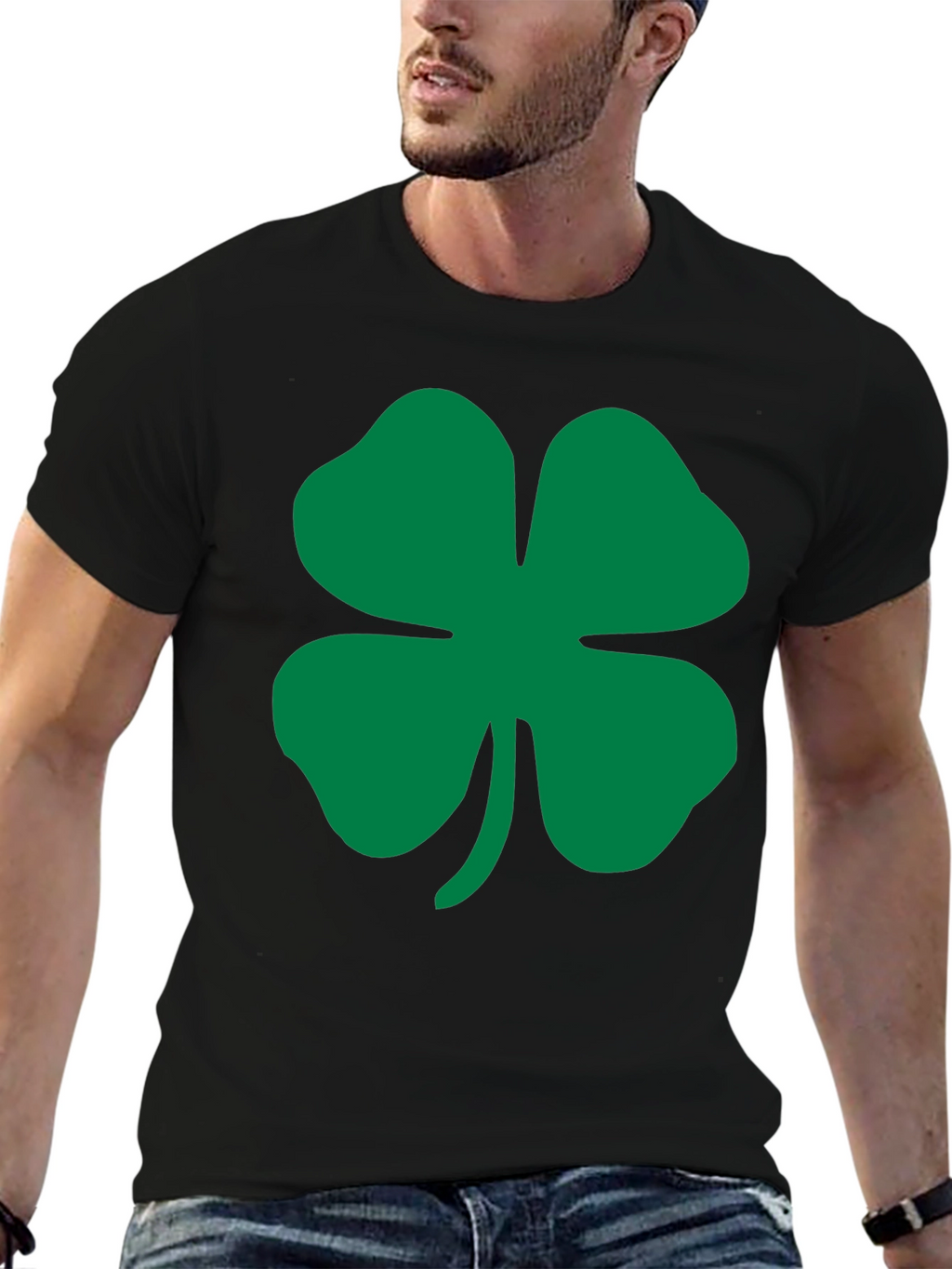 Lucky Clover Black T-Shirt