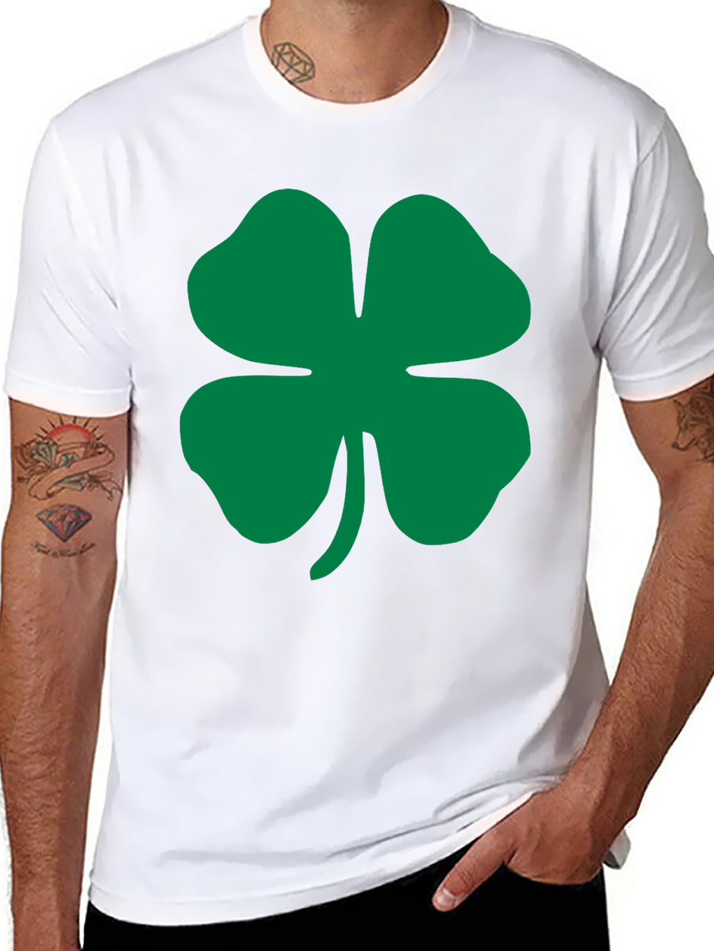 Lucky Clover Black T-Shirt