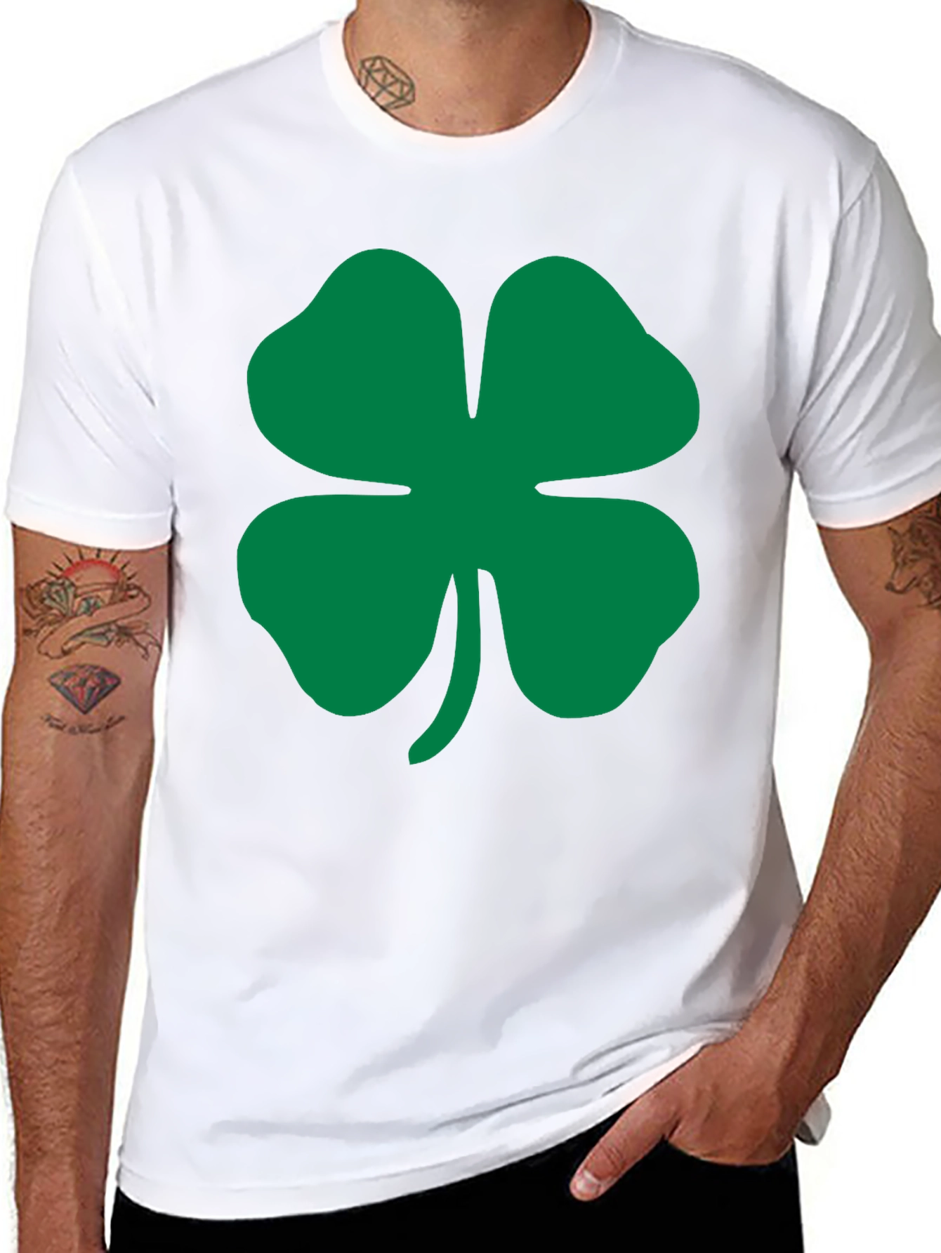 Lucky Clover Black T-Shirt