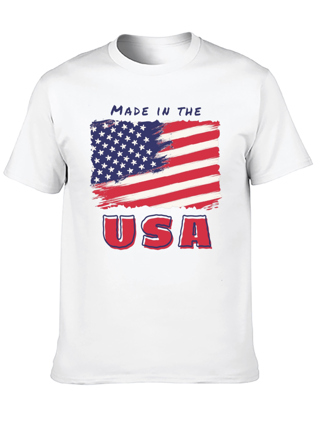 Made in USA American Flag Graphic Tee