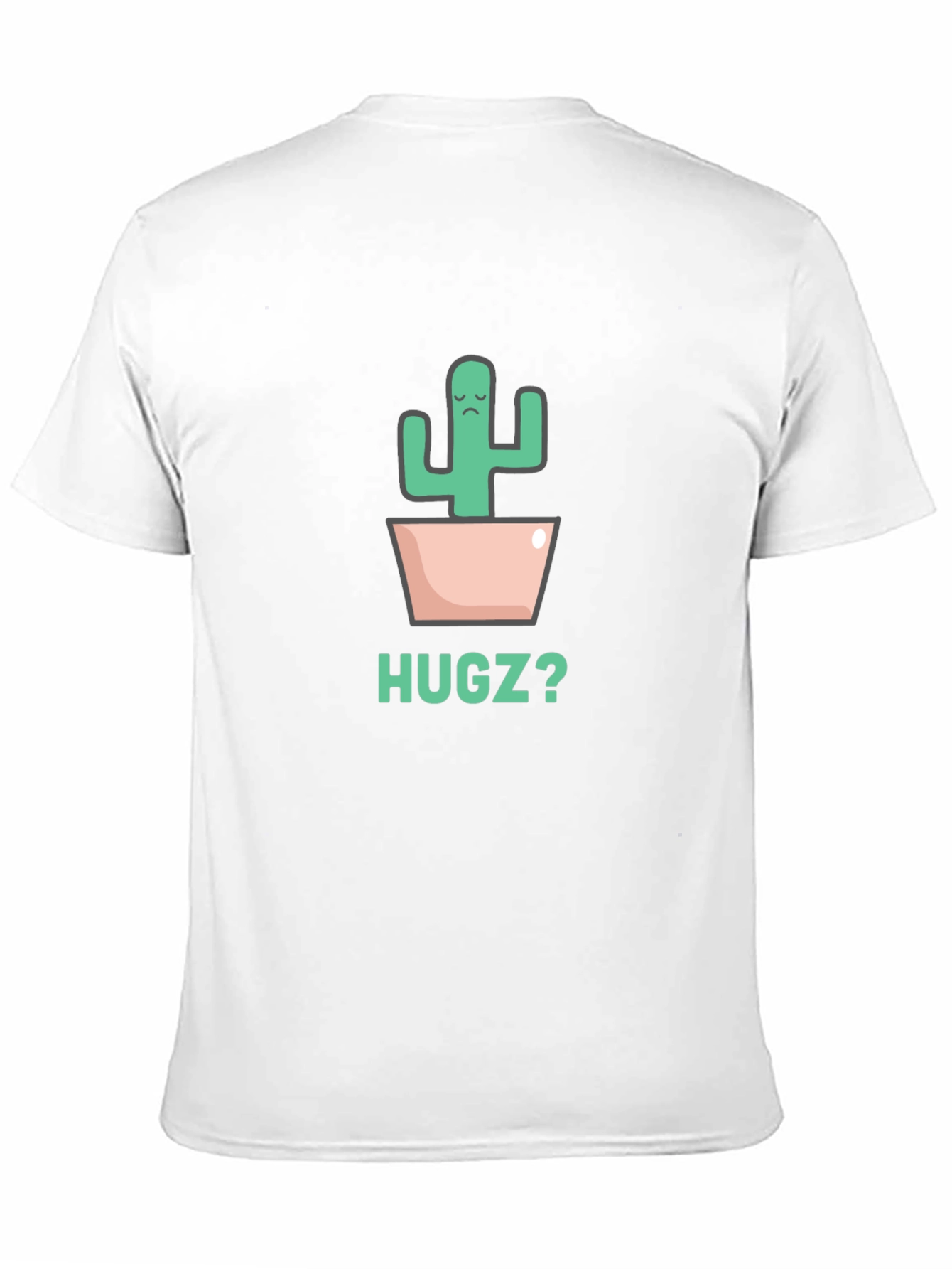 Sad Cactus Hugz? Black Graphic Tee