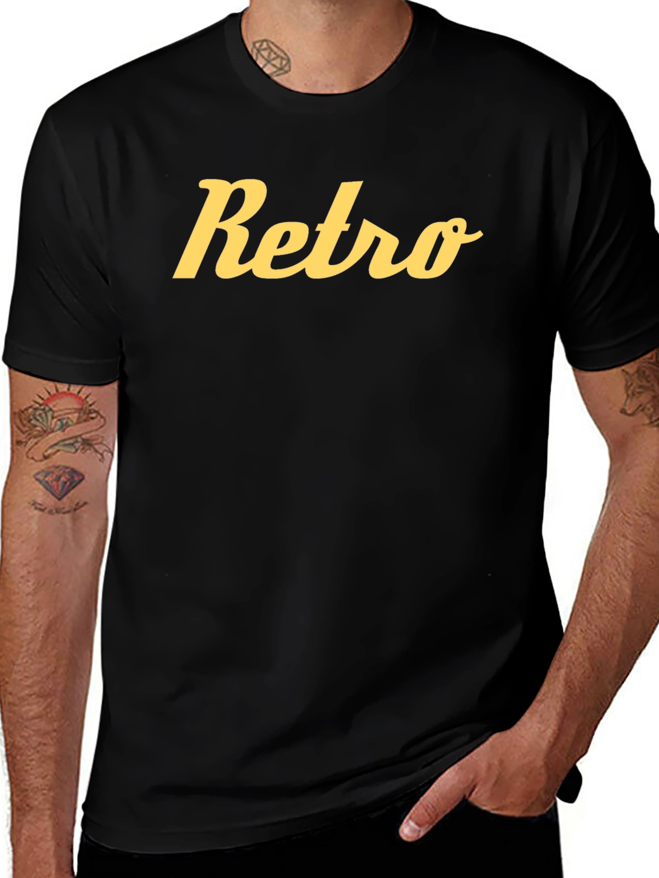 Retro Script Graphic Tee - Classic Style
