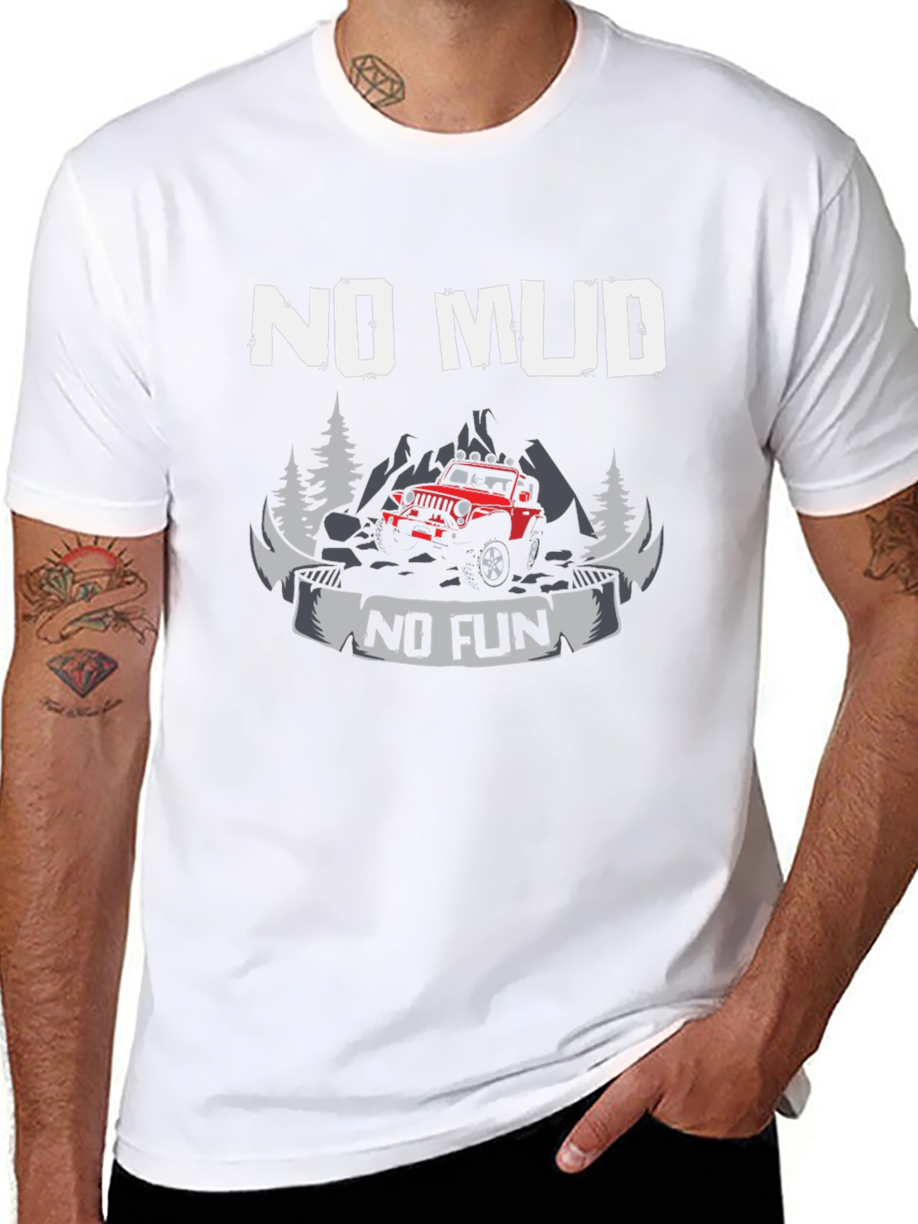 No Mud No Fun Black T-Shirt
