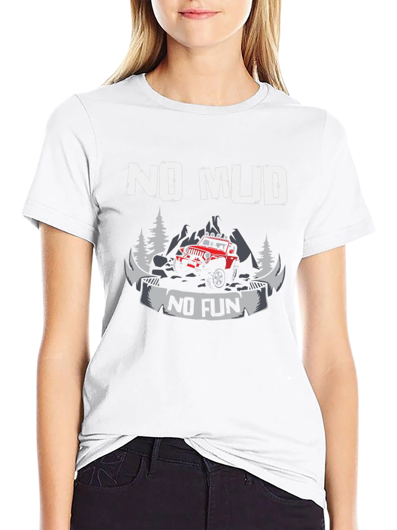 No Mud No Fun Black T-Shirt