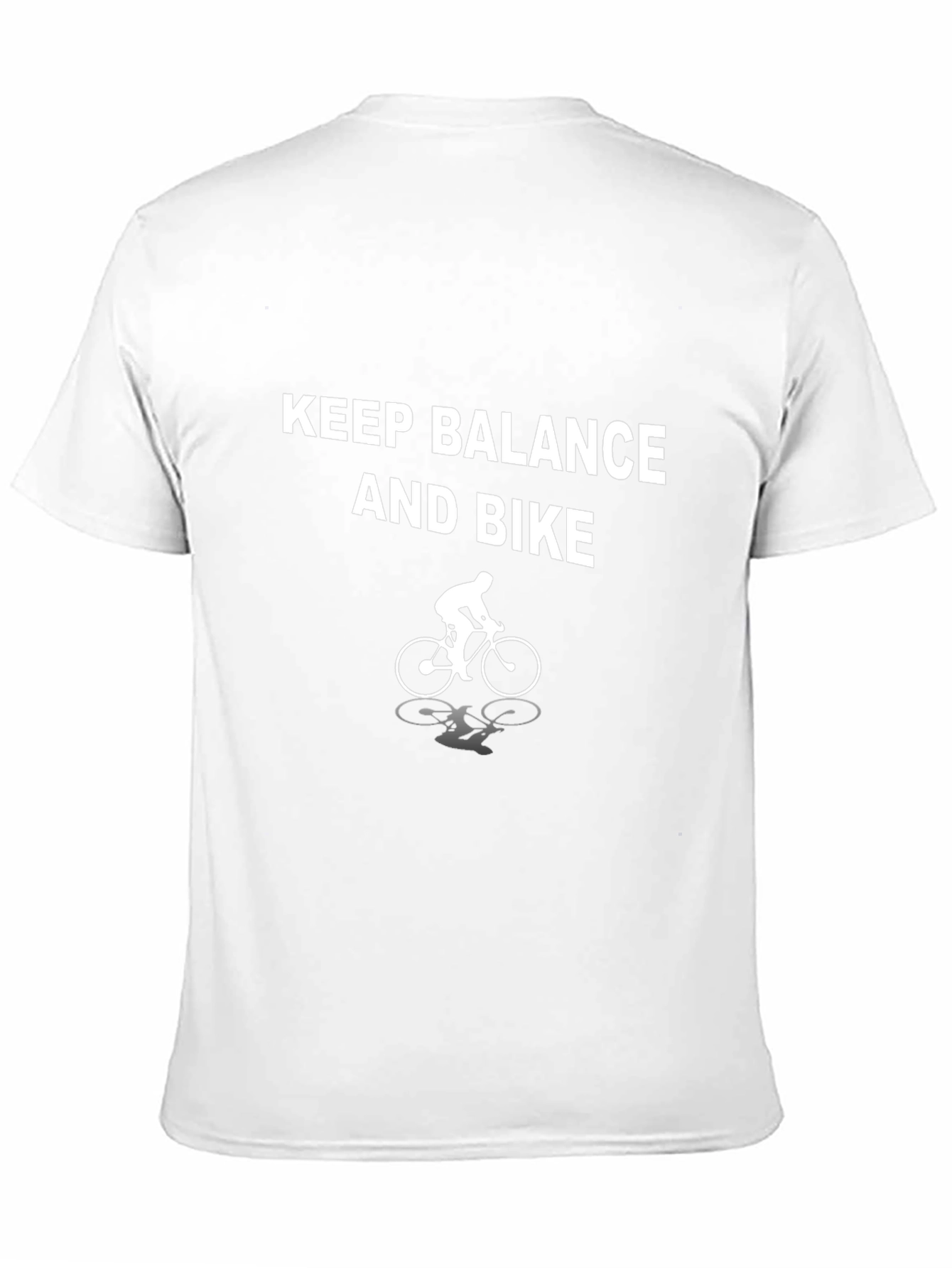 Keep Balance and Bike Black T-Shirt