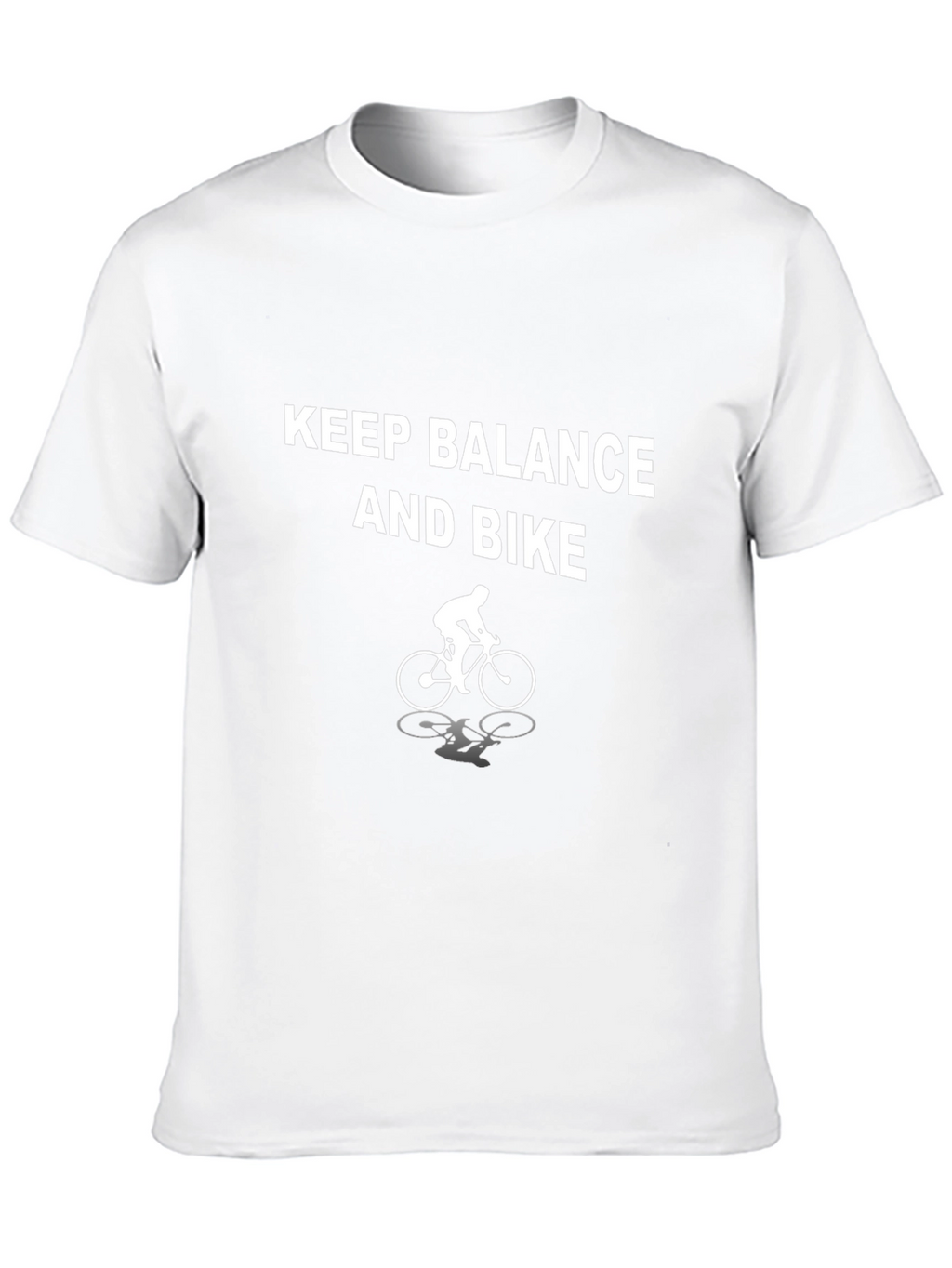 Keep Balance and Bike Black T-Shirt