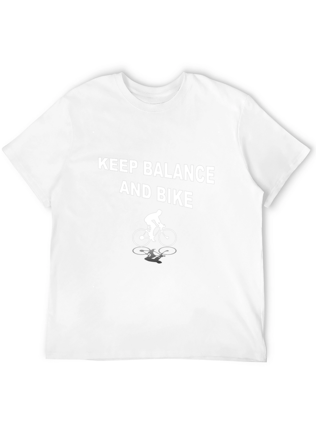Keep Balance and Bike Black T-Shirt