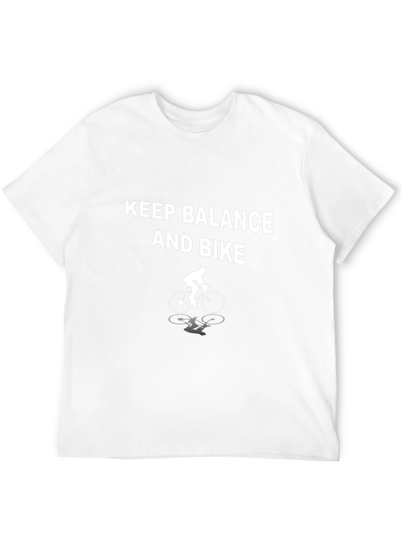 Keep Balance and Bike Black T-Shirt