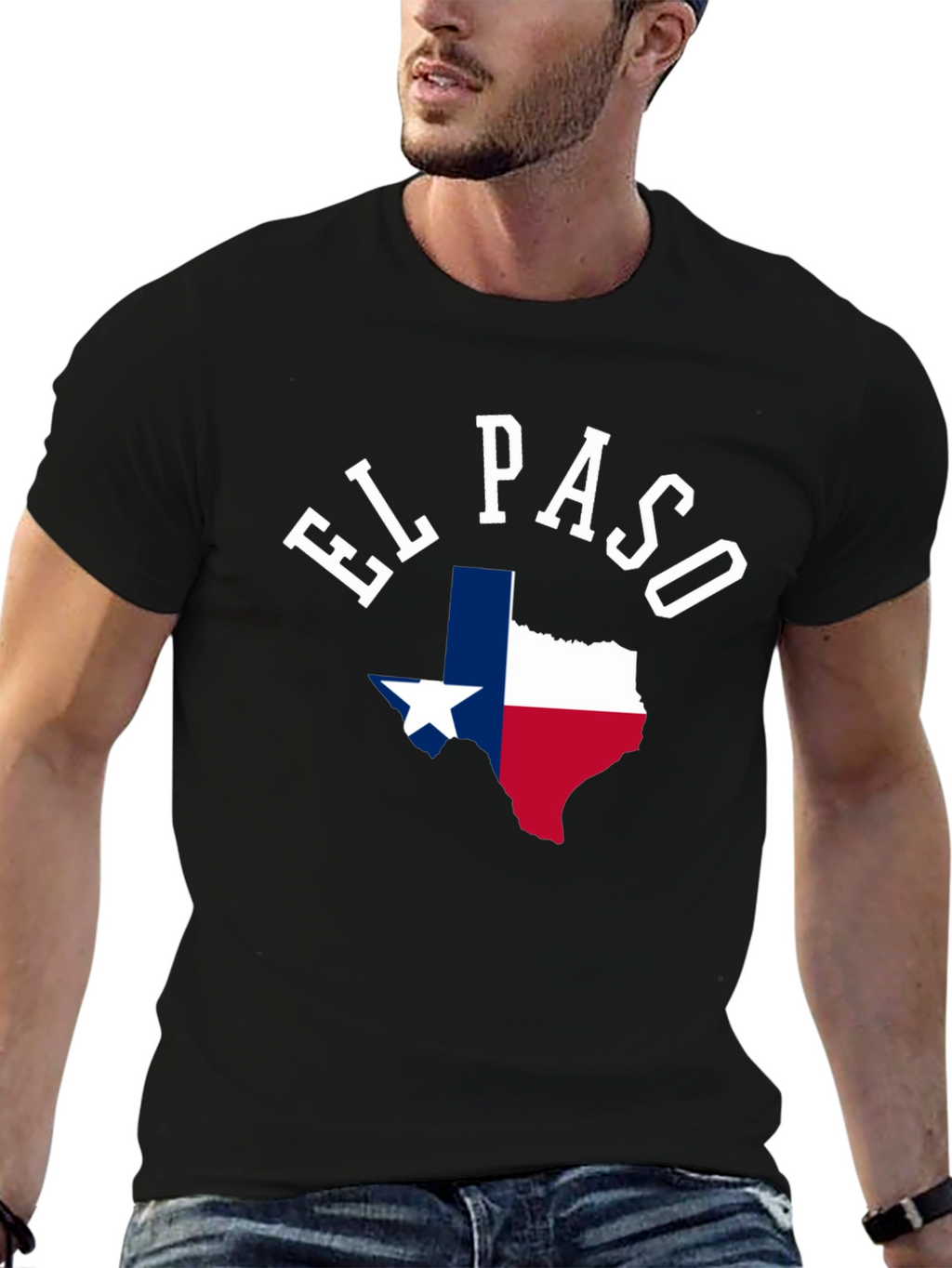 El Paso Texas State Flag Graphic T-Shirt