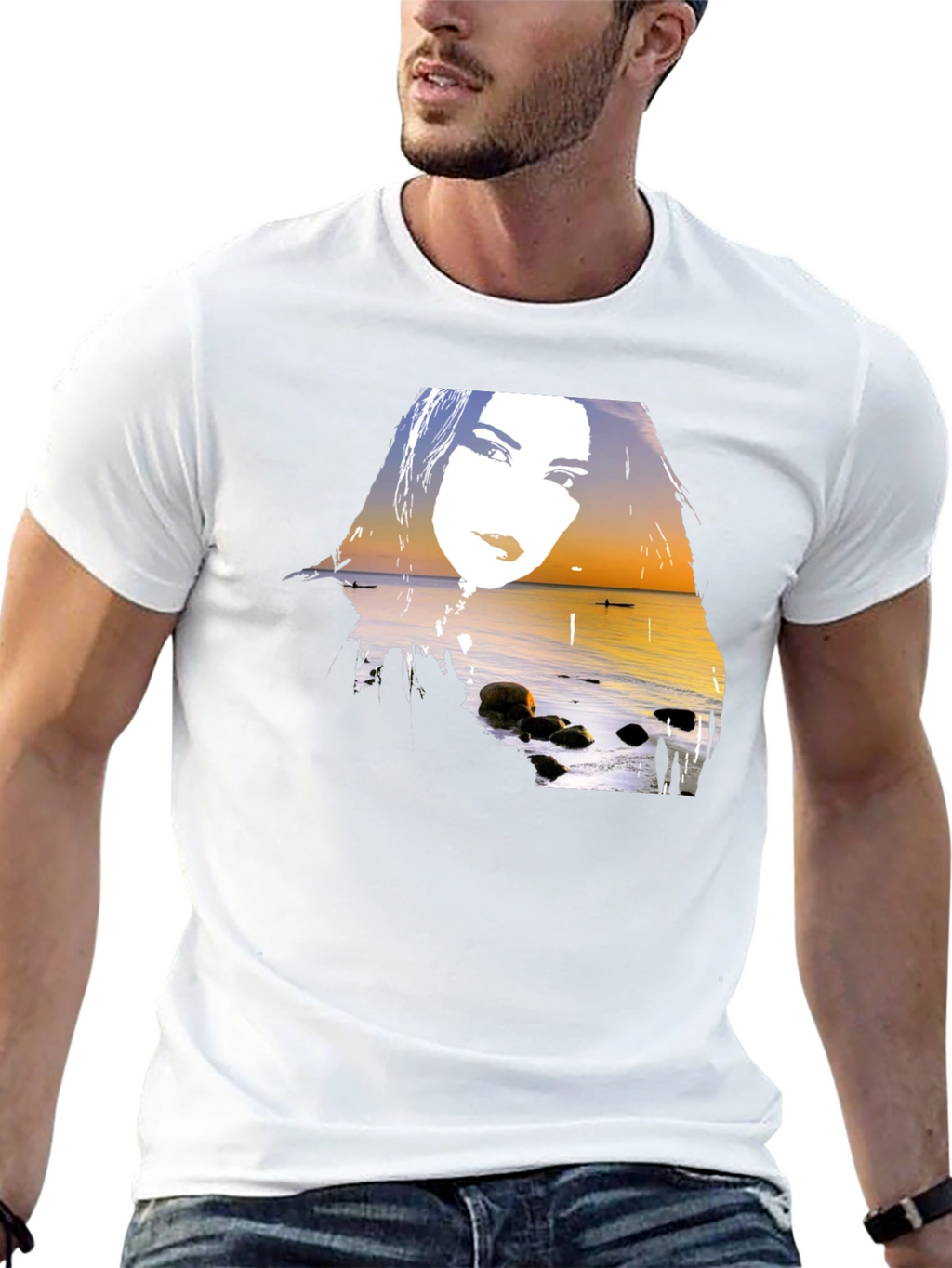 Sunset Silhouette Graphic T-Shirt