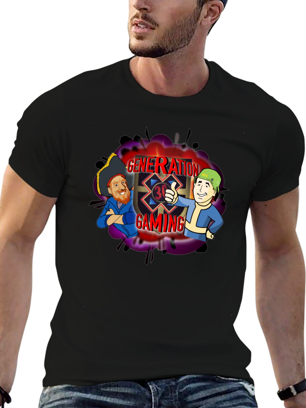 Generation Gaming Black Graphic Tee