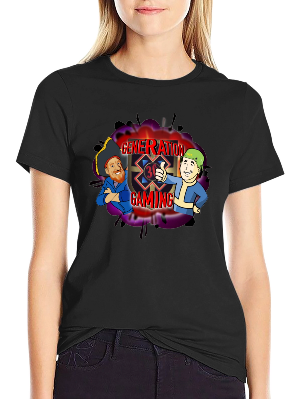 Generation Gaming Black Graphic Tee