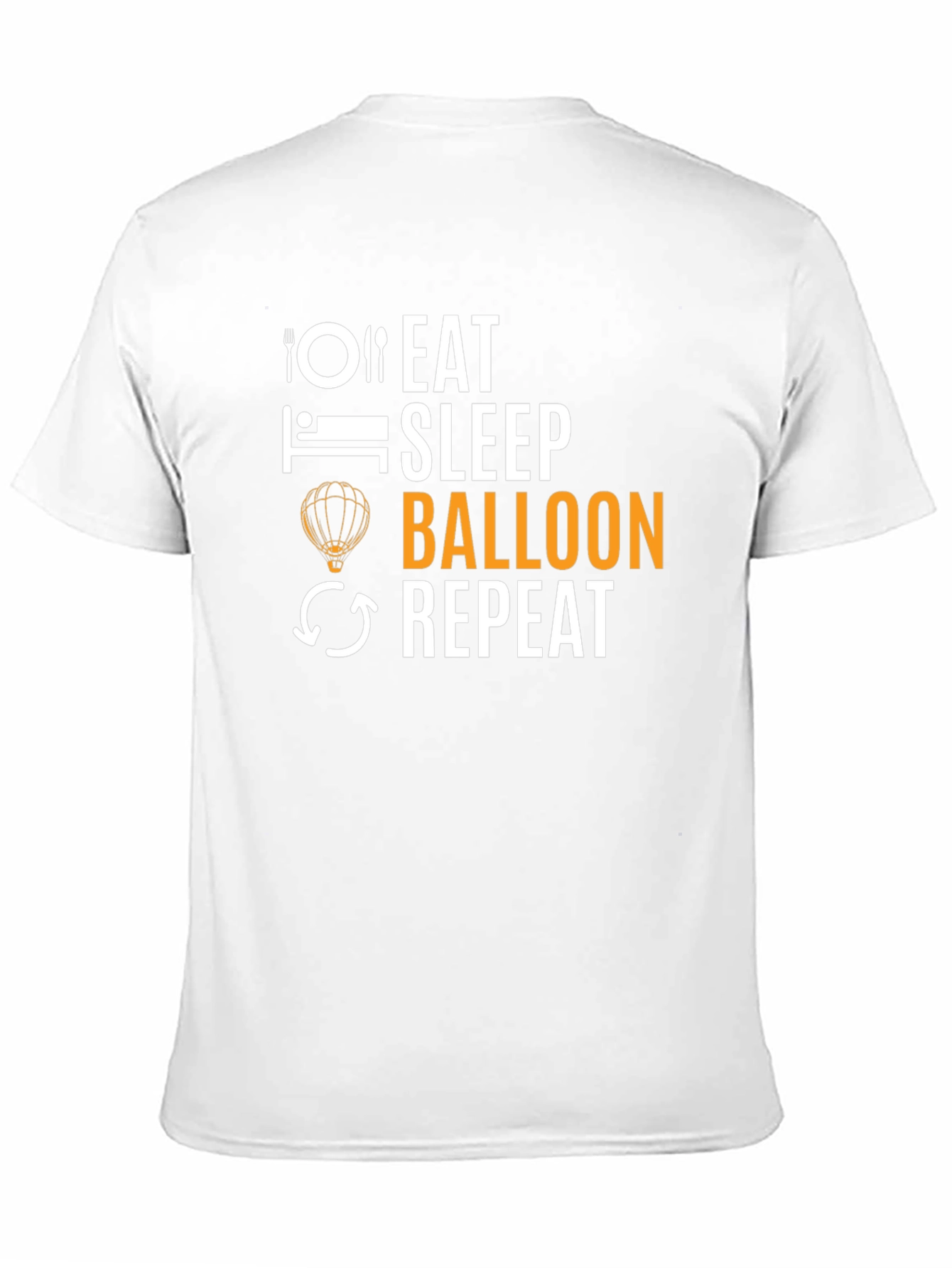 Eat Sleep Balloon Repeat T-Shirt - Black