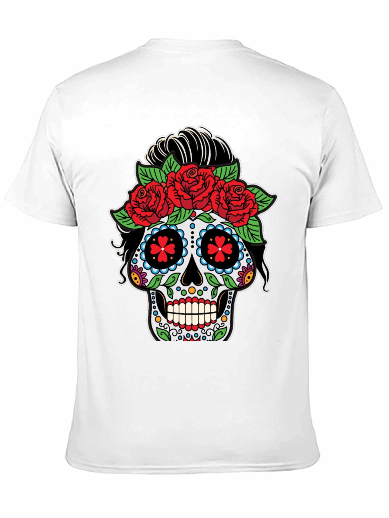 Day of the Dead Sugar Skull Black T-Shirt
