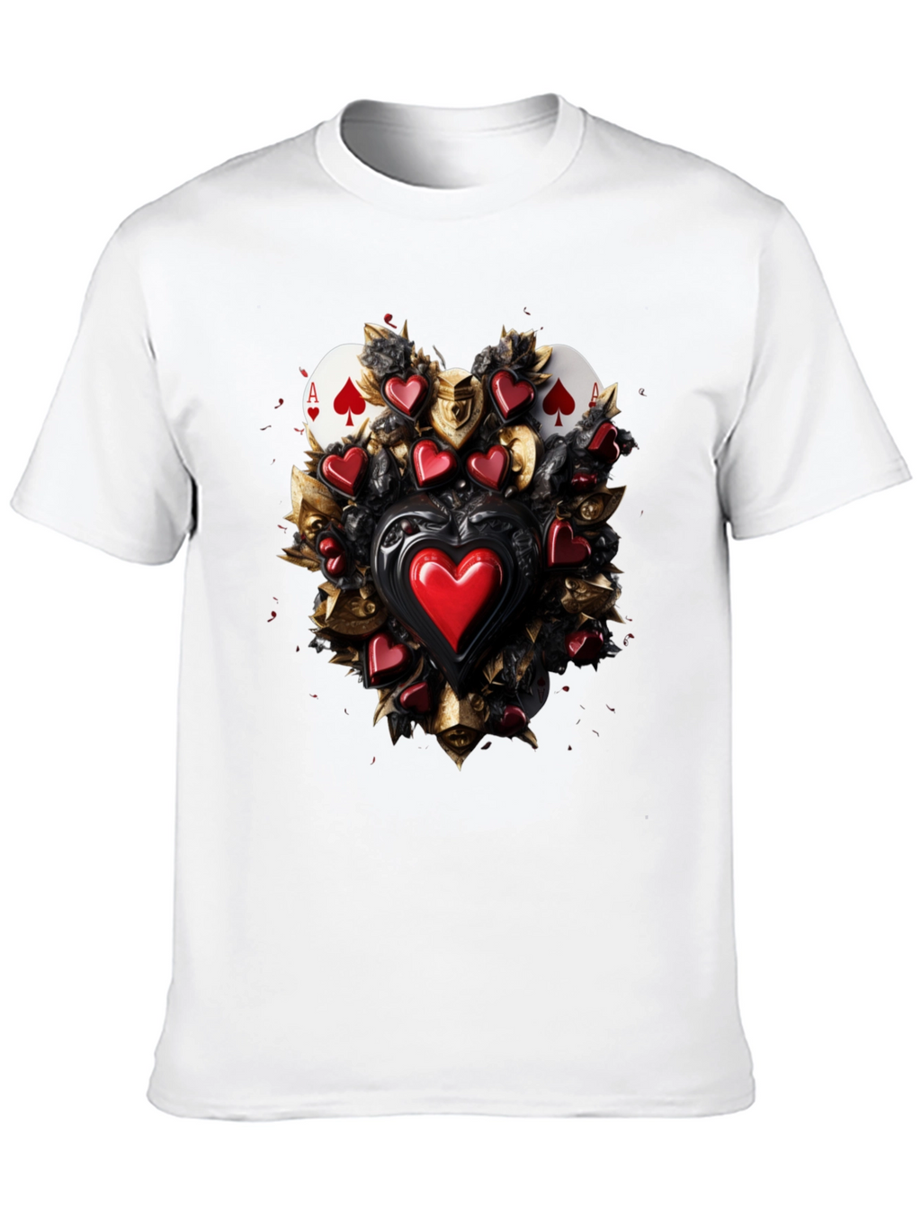 Ace of Spades & Hearts Graphic Tee