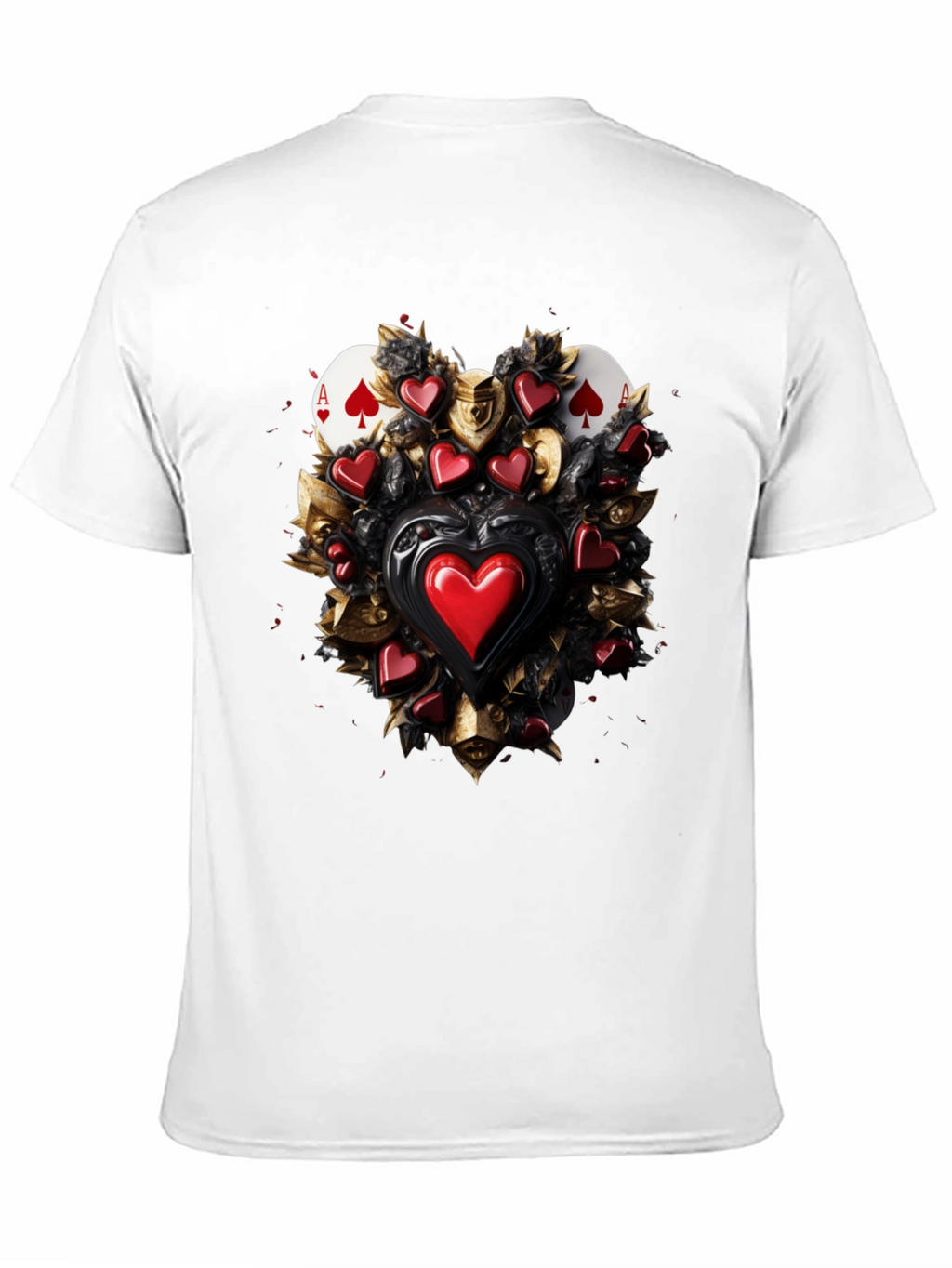 Ace of Spades & Hearts Graphic Tee