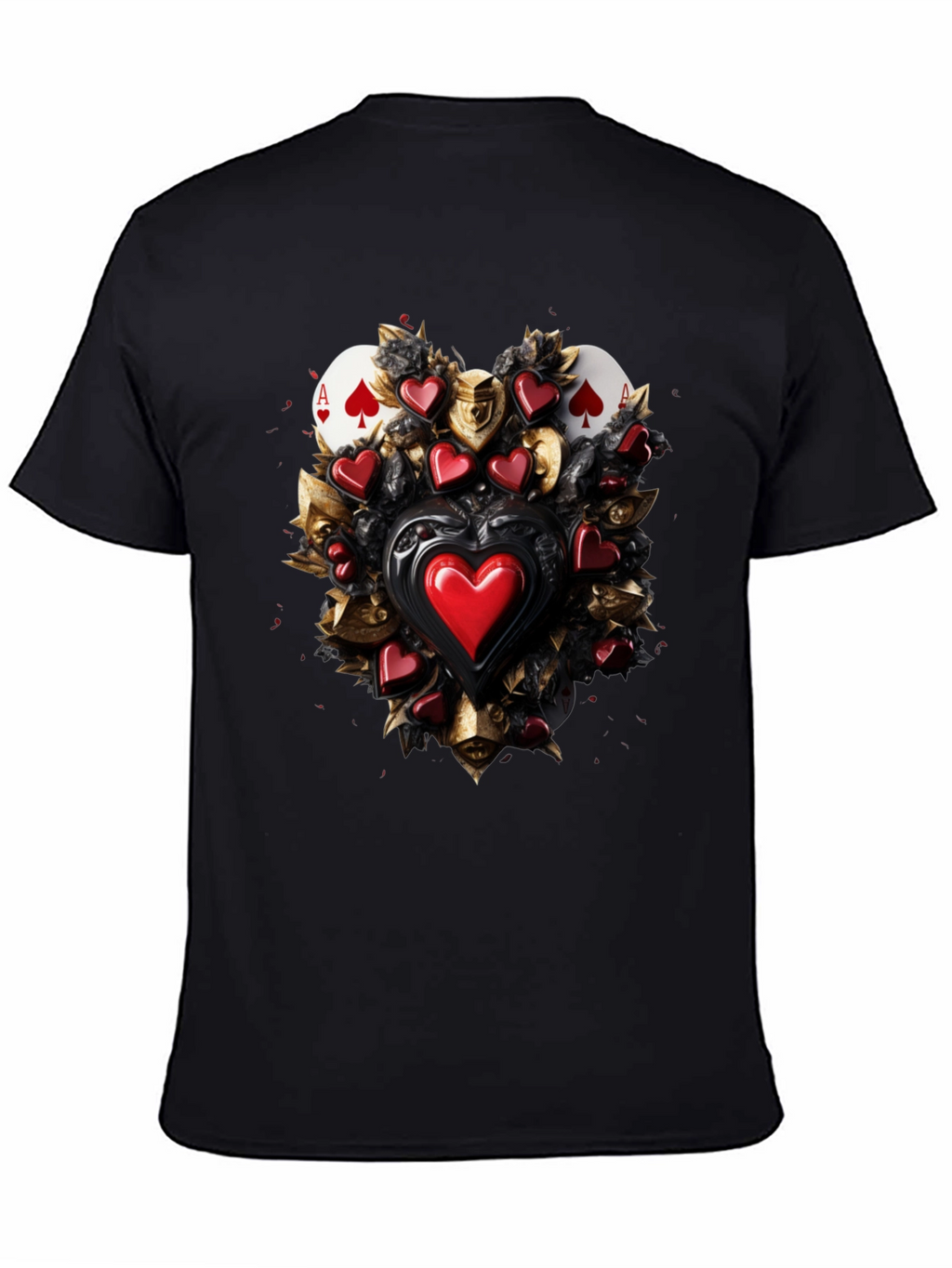 Ace of Spades & Hearts Graphic Tee