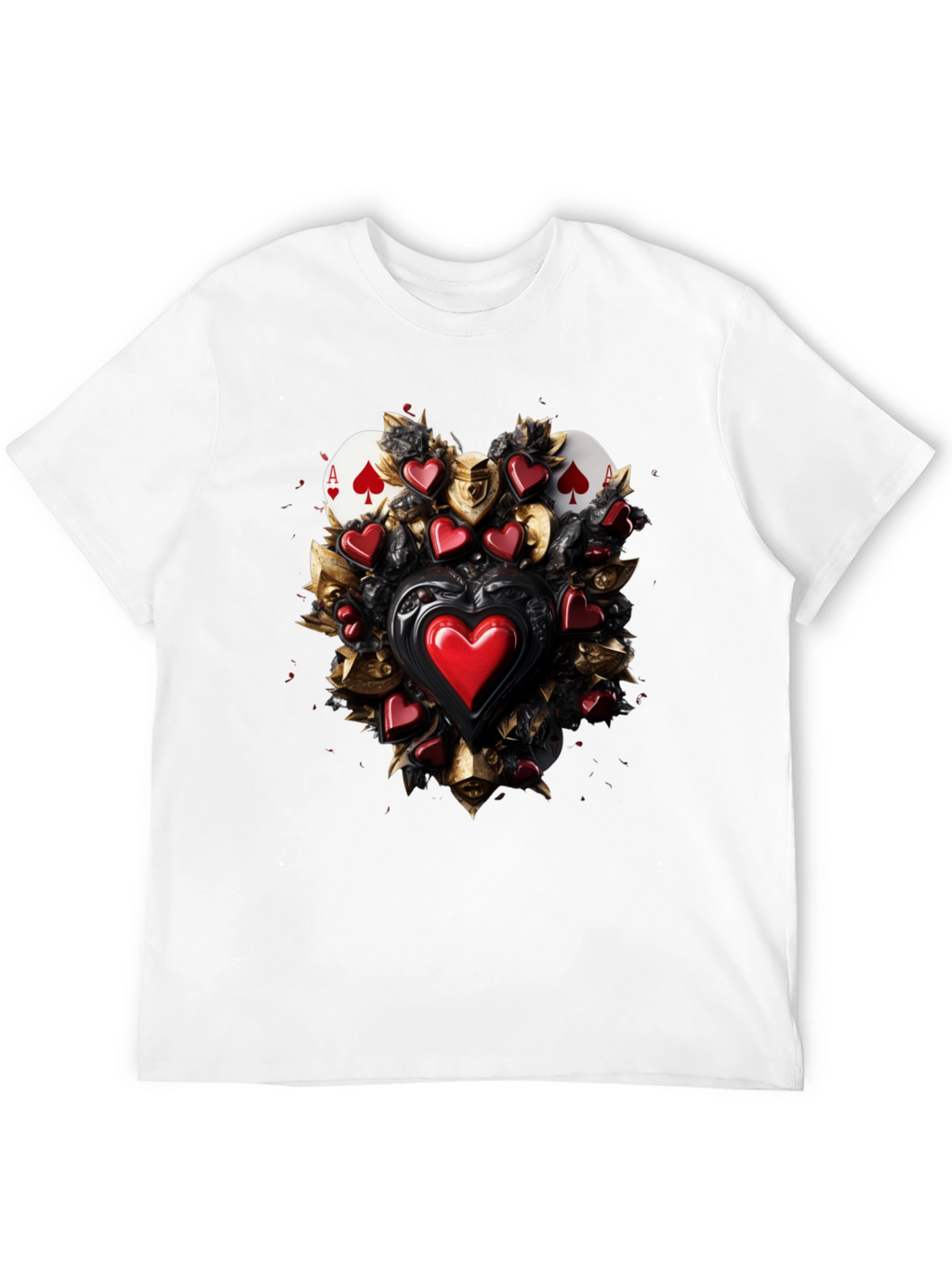 Ace of Spades & Hearts Graphic Tee