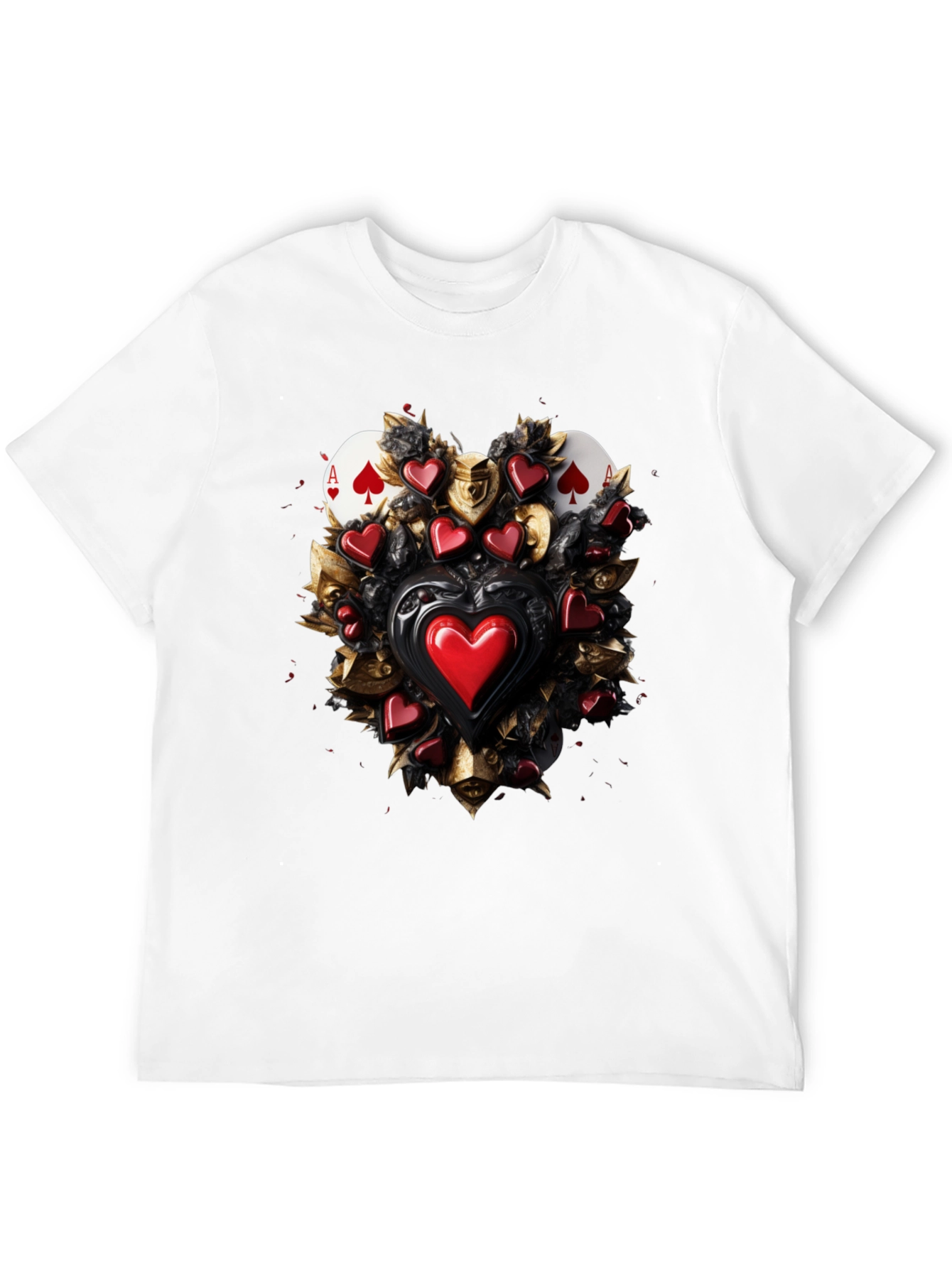 Ace of Spades & Hearts Graphic Tee