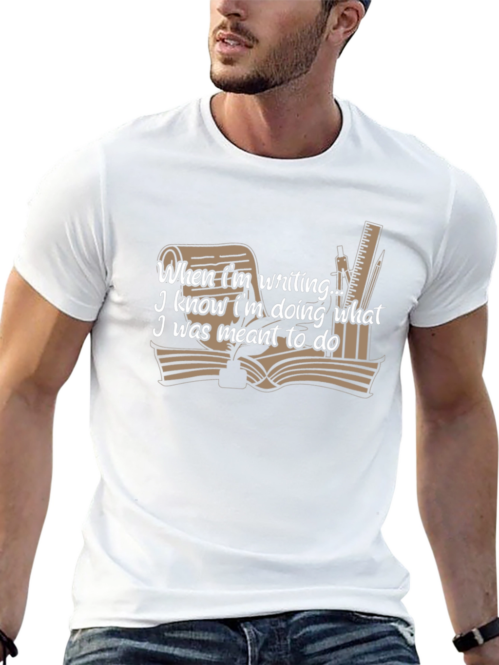 Writers T-Shirt: When Im Writing I Know