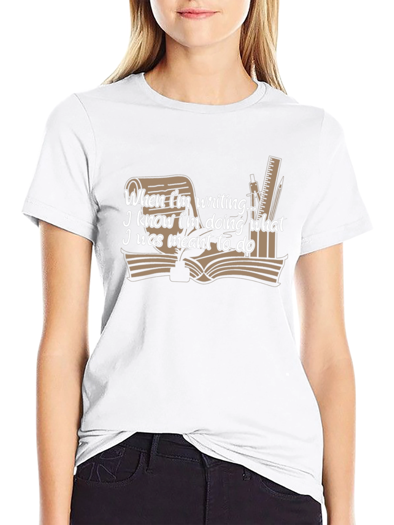 Writers T-Shirt: When Im Writing I Know