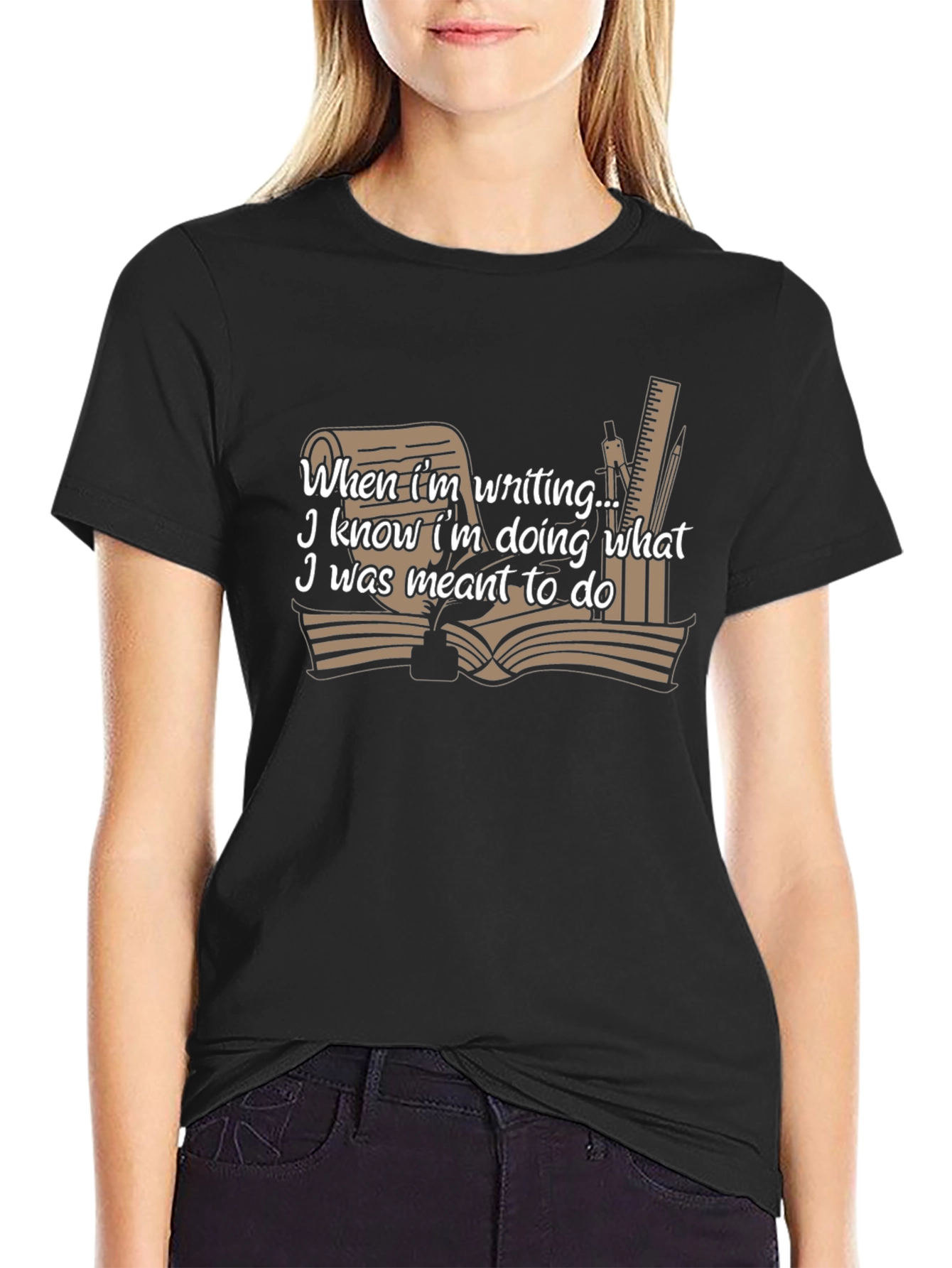 Writers T-Shirt: When Im Writing I Know