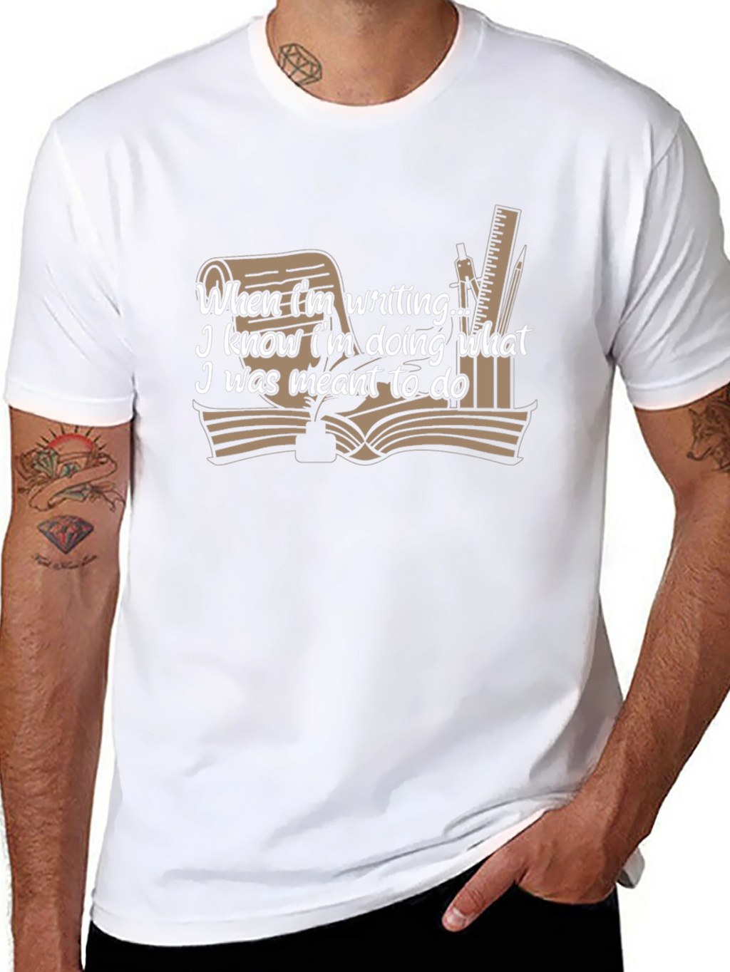 Writers T-Shirt: When Im Writing I Know