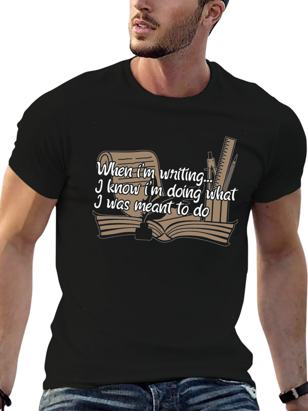 Writers T-Shirt: When Im Writing I Know