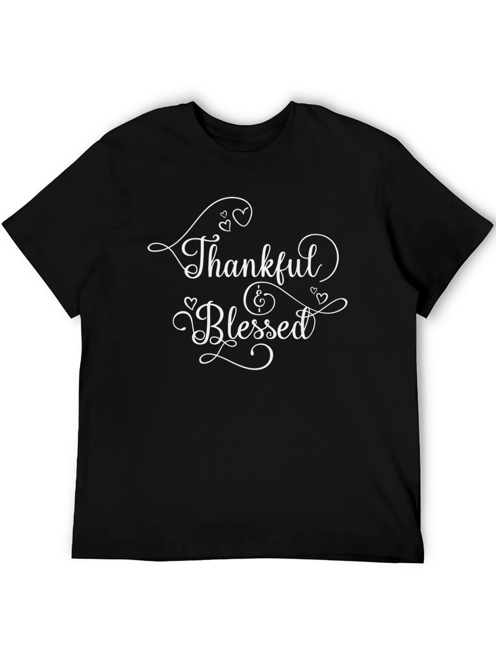 Thankful & Blessed Graphic Tee - Black