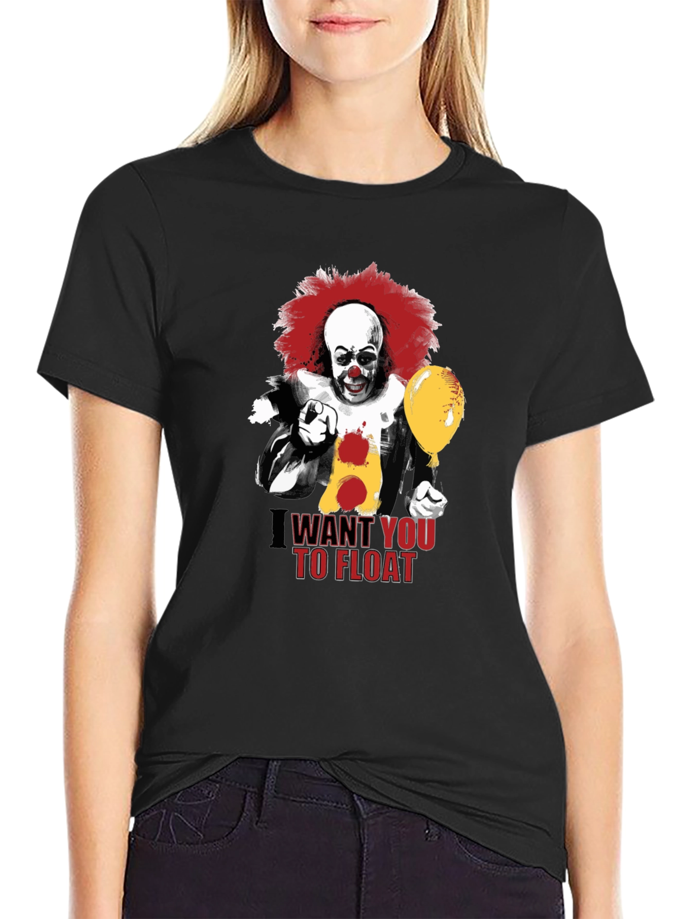 IT Clown I Want You To Float Graphic Tee