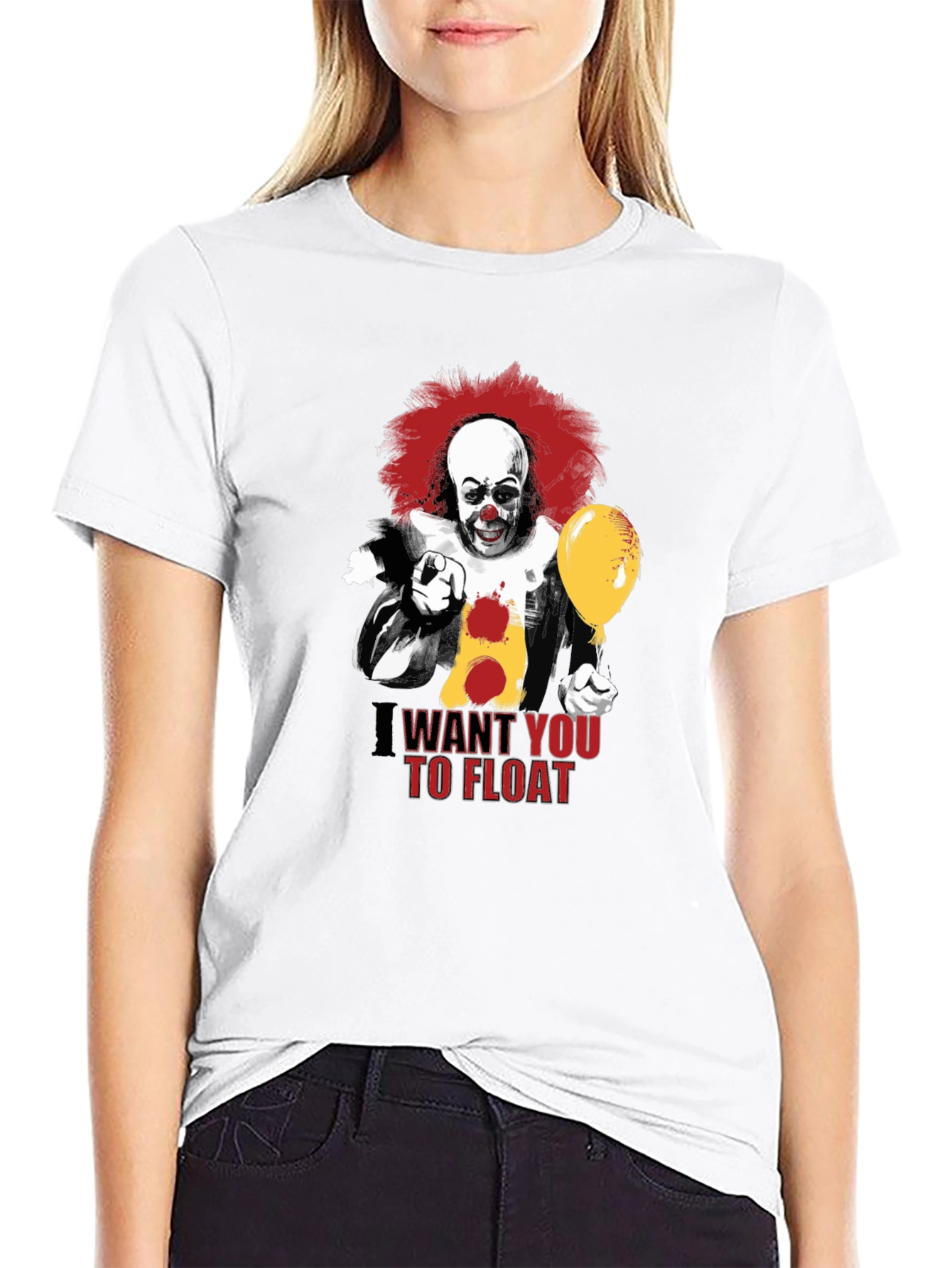 IT Clown I Want You To Float Graphic Tee
