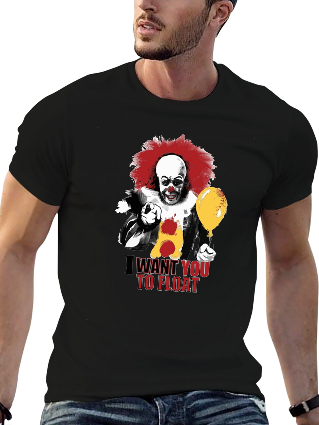 IT Clown I Want You To Float Graphic Tee